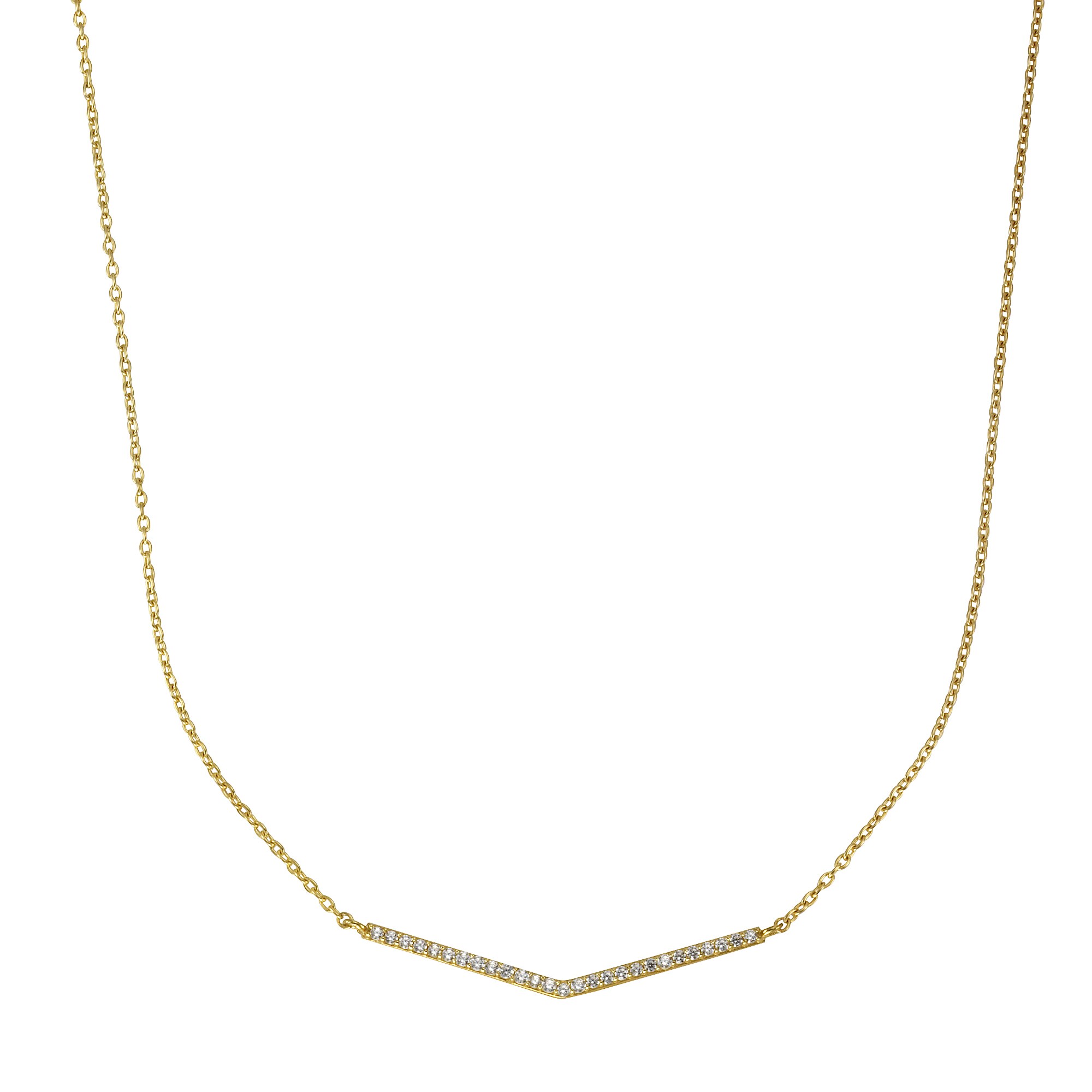 Celesta Gold Collier 375/- Gelbgold Zirkonia - Bild 1