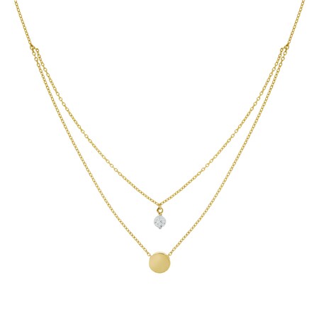 Diam Addict Halskette 585 Gelbgold mit im Labor gezüchtetem Diamanten