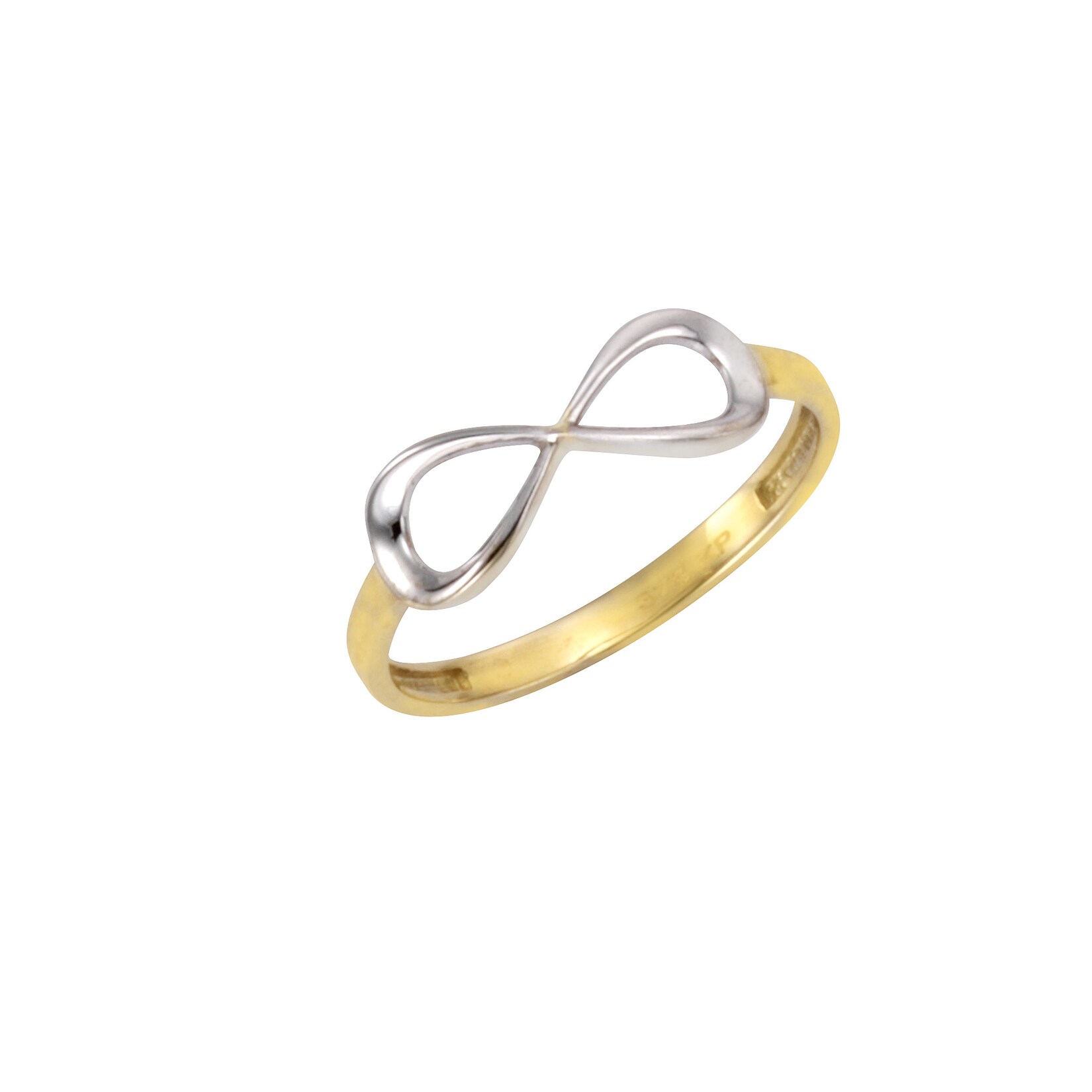 Celesta Gold, F Ring Gold 375 zweifarbig mit Unendlichkeits-Motiv | 04006046298452