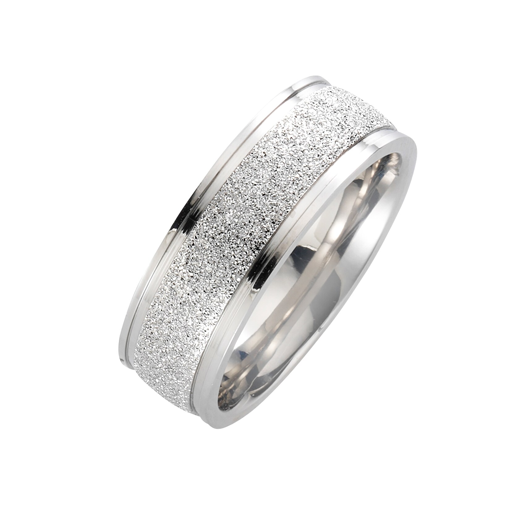 Zeeme Stainless Steel Ring Edelstahl gesandet glanz | 04006046207973