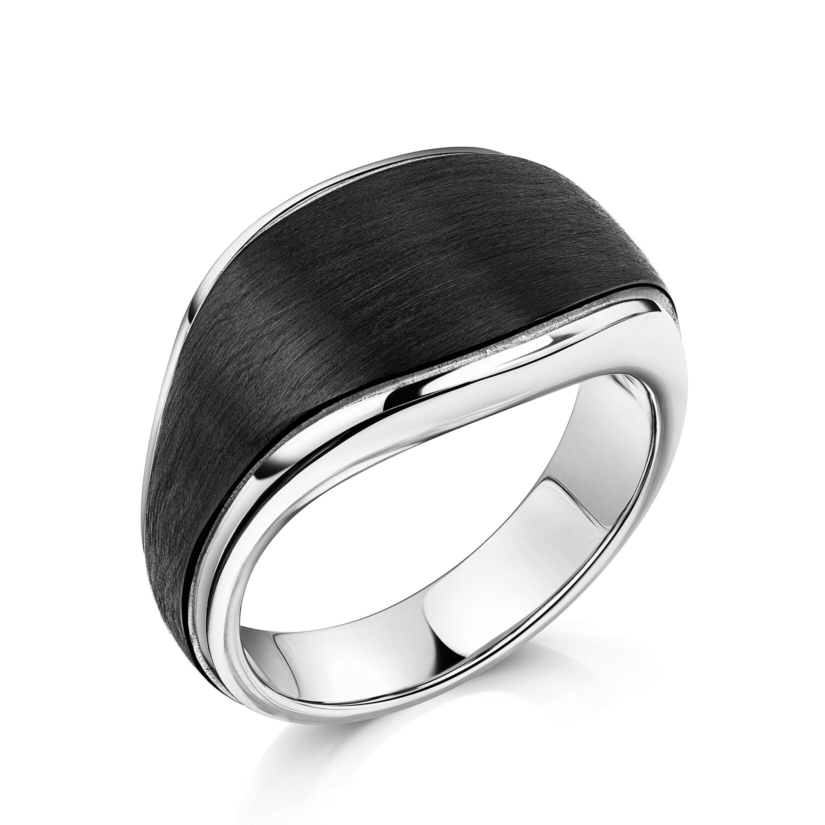 Zeeme Stainless Steel Ring Edelstahl/PVD schwarz