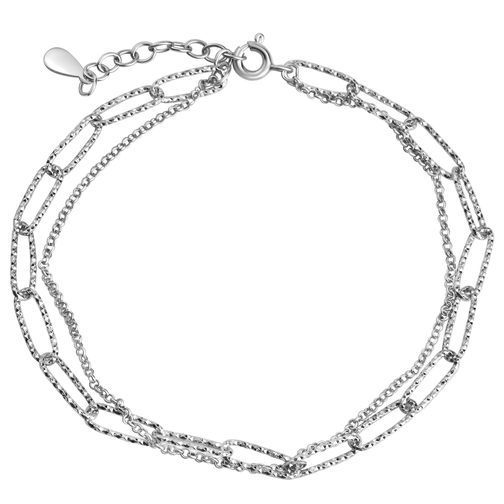 Celesta Silber Armband 925 Silber rhodiniert diamantiert | 04006046420112