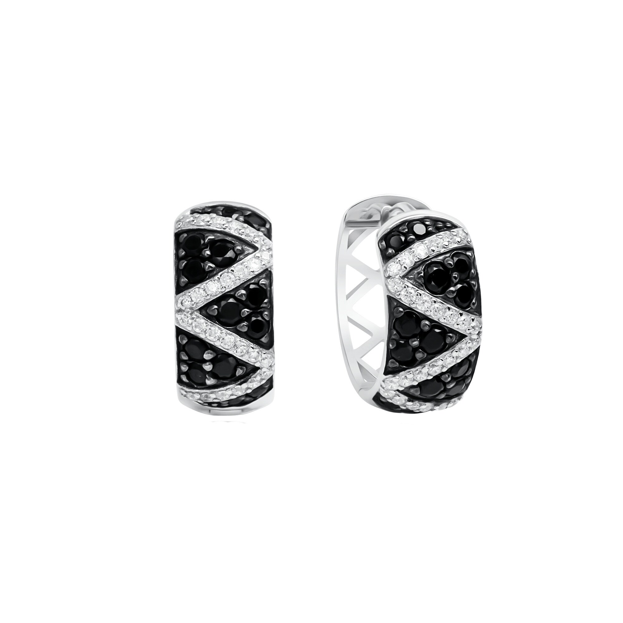 Celesta Silber Creolen 925/- Sterling Silber - Bild 1