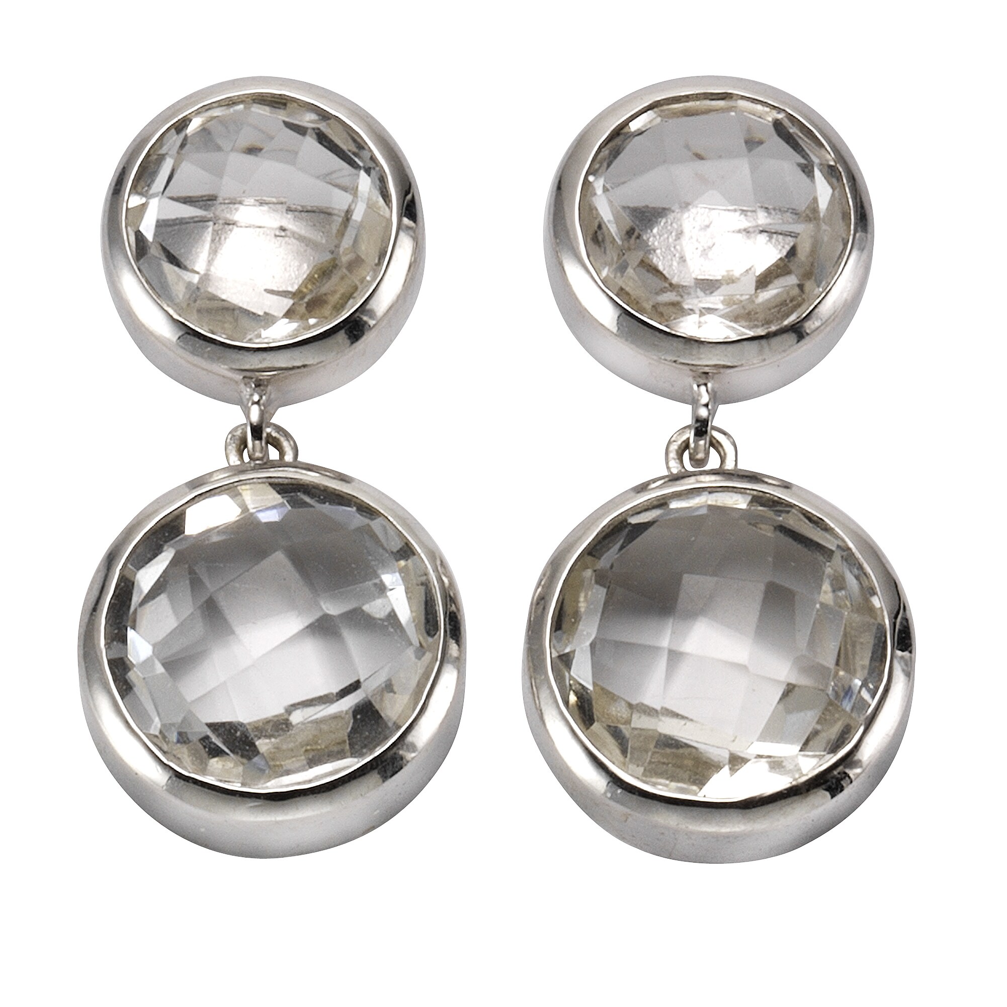 Zeeme Gemstones Ohrstecker 925/- Sterling Silber Bergkristall - Bild 1