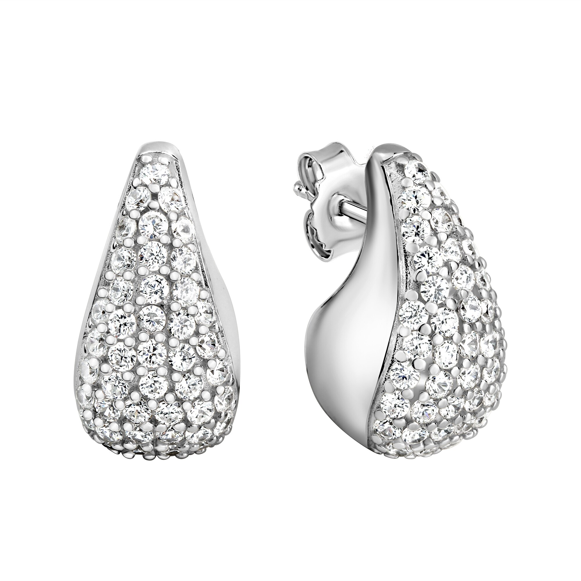 Celesta Silber Ohrring 925 Silber rhodiniert Zirkonia - Bild 1