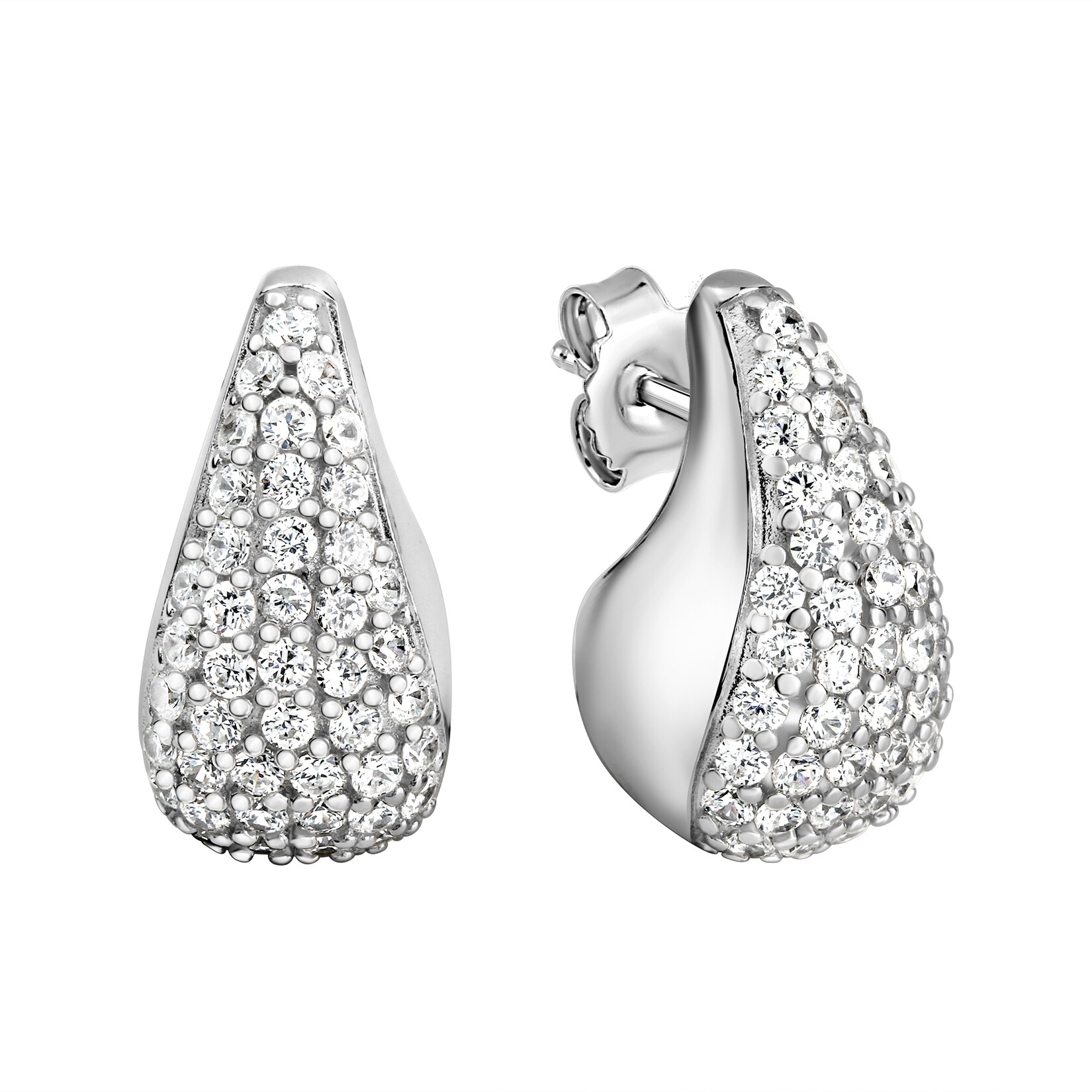 Celesta Silber Ohrring 925 Silber rhodiniert Zirkonia | 04006046425582