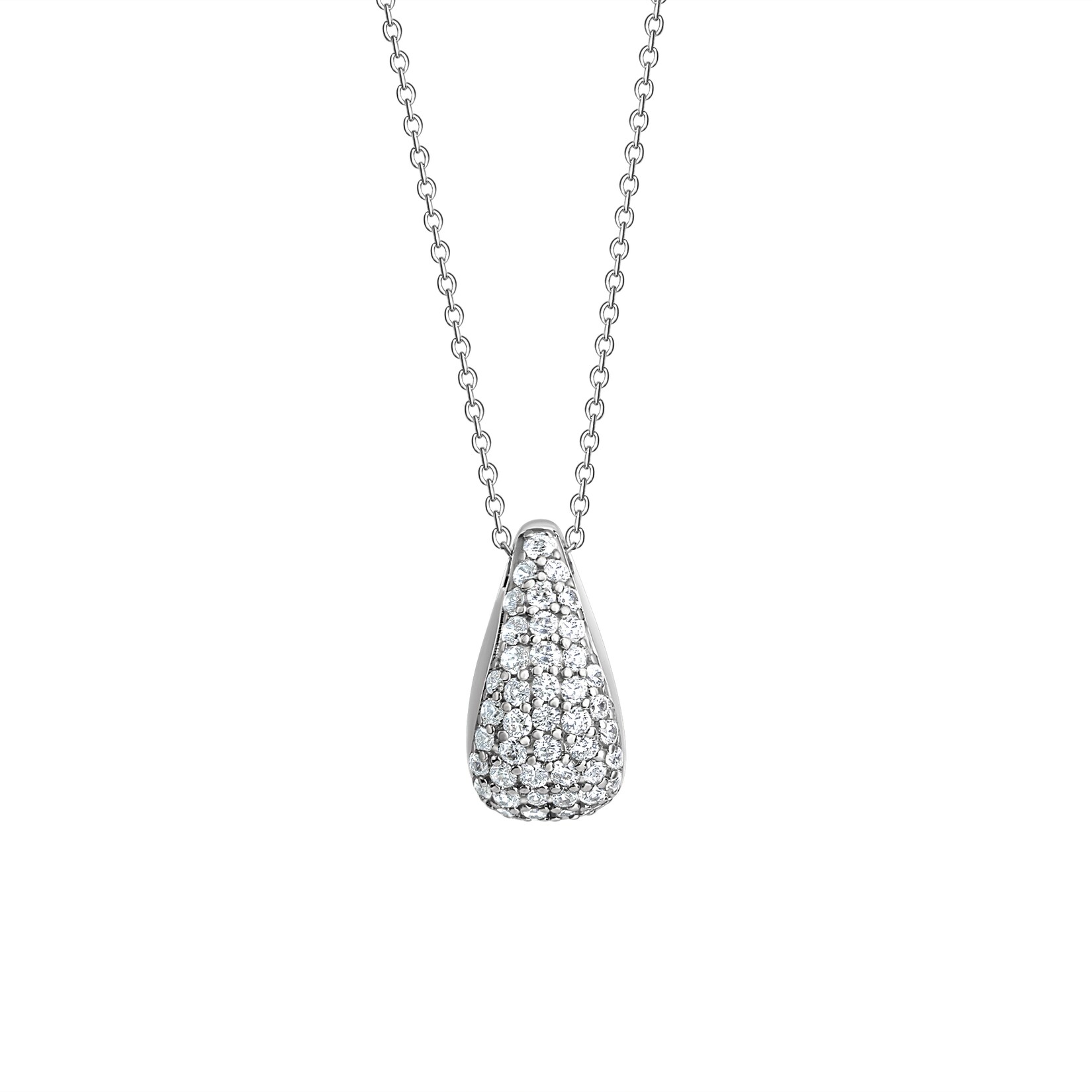 Celesta Silber Halskette 925 Silber rhodiniert Zirkonia | 04006046425599