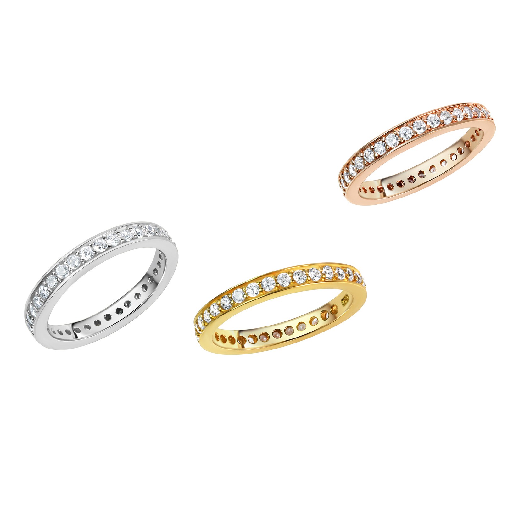 Zeeme Silber Ring 925 Silber Zirkonia weiß