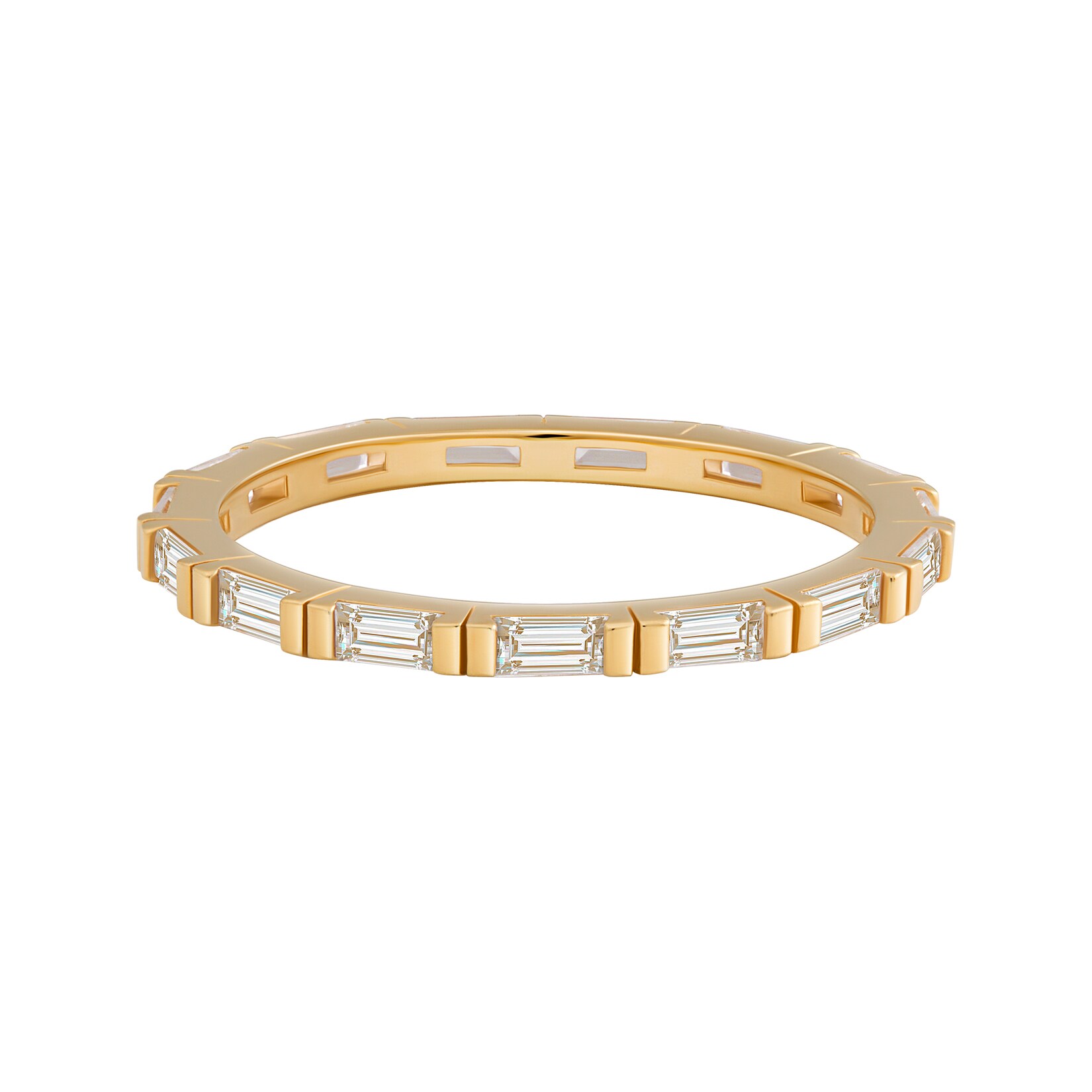 cai Ring 925 Silber vergoldet mit Zirkonia