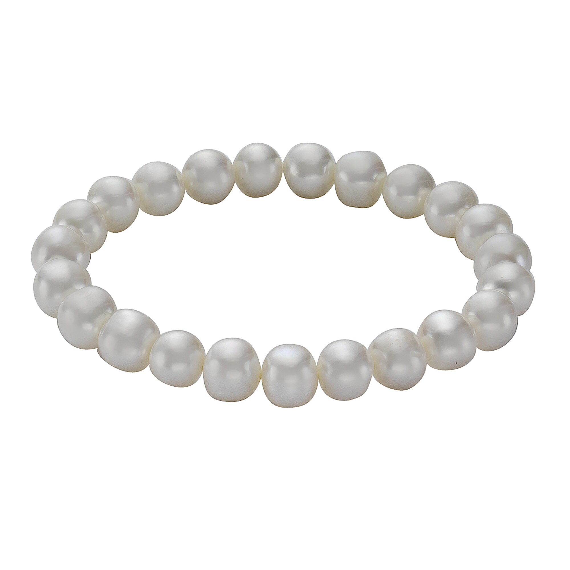 Zeeme Pearls Armband S&uuml;&szlig;wasserzuchtperlen wei&szlig; 8-8,5mm - Bild 1