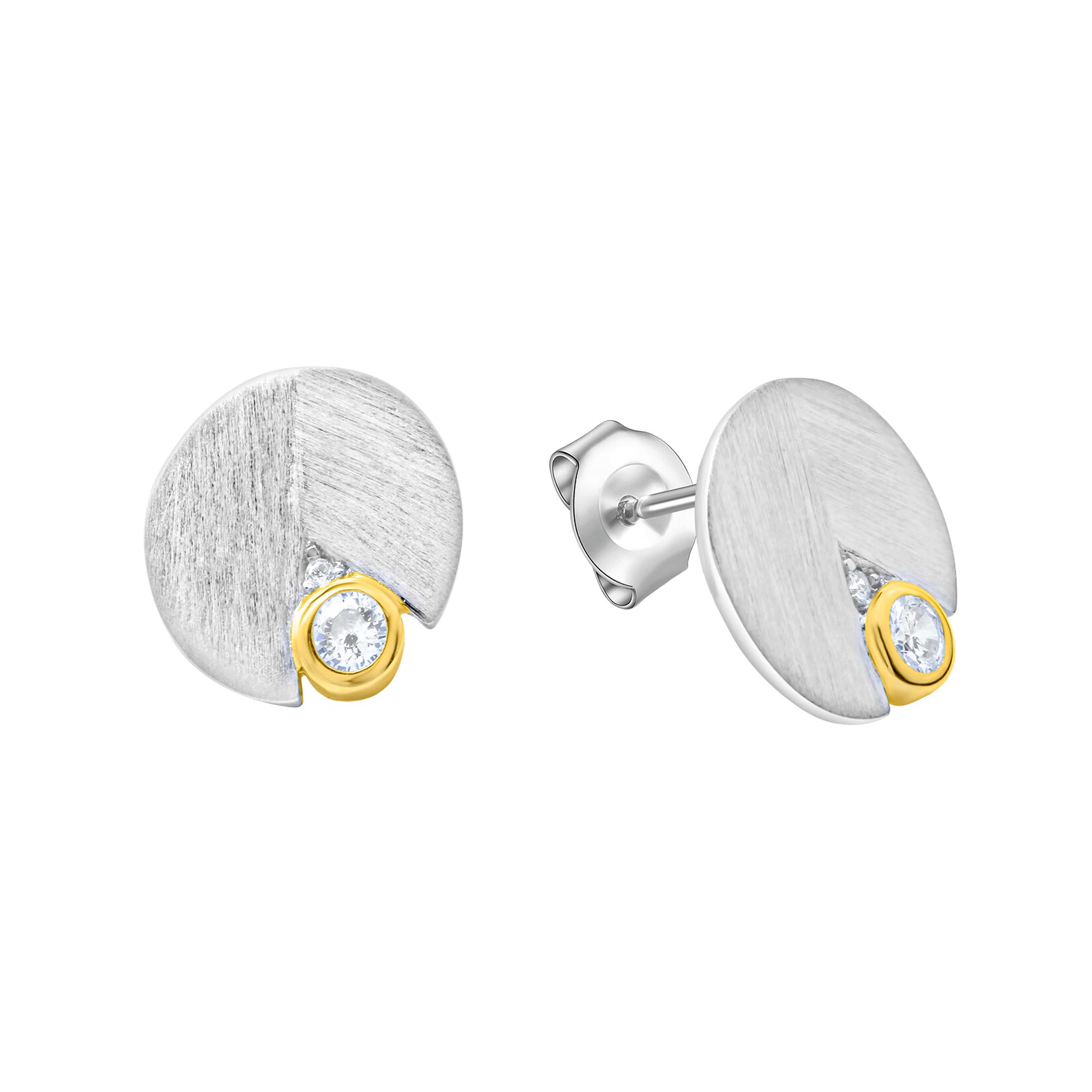 Celesta Silber Ohrring 925 Silber vergoldet Zirkonia