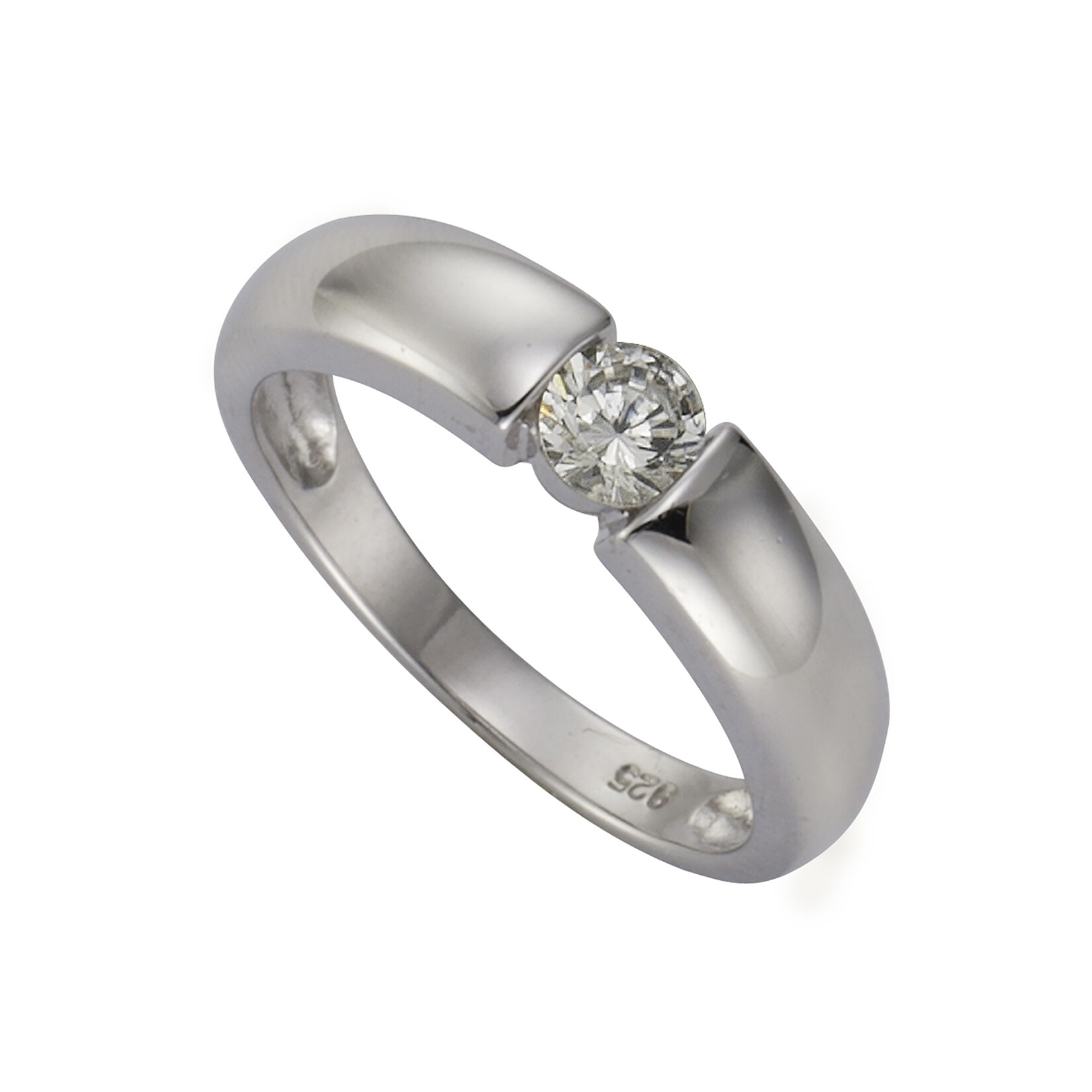 Zeeme Silber Ring Silber 925 mit Zirkonia weiß