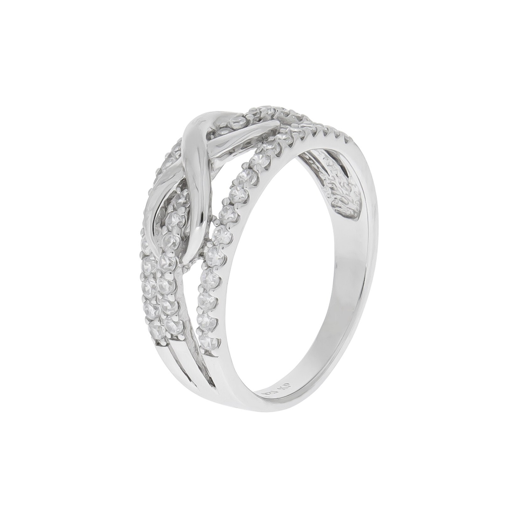 Zeeme Silber Ring Silber 925 rhodiniert mit Unendlichkeitssymbol