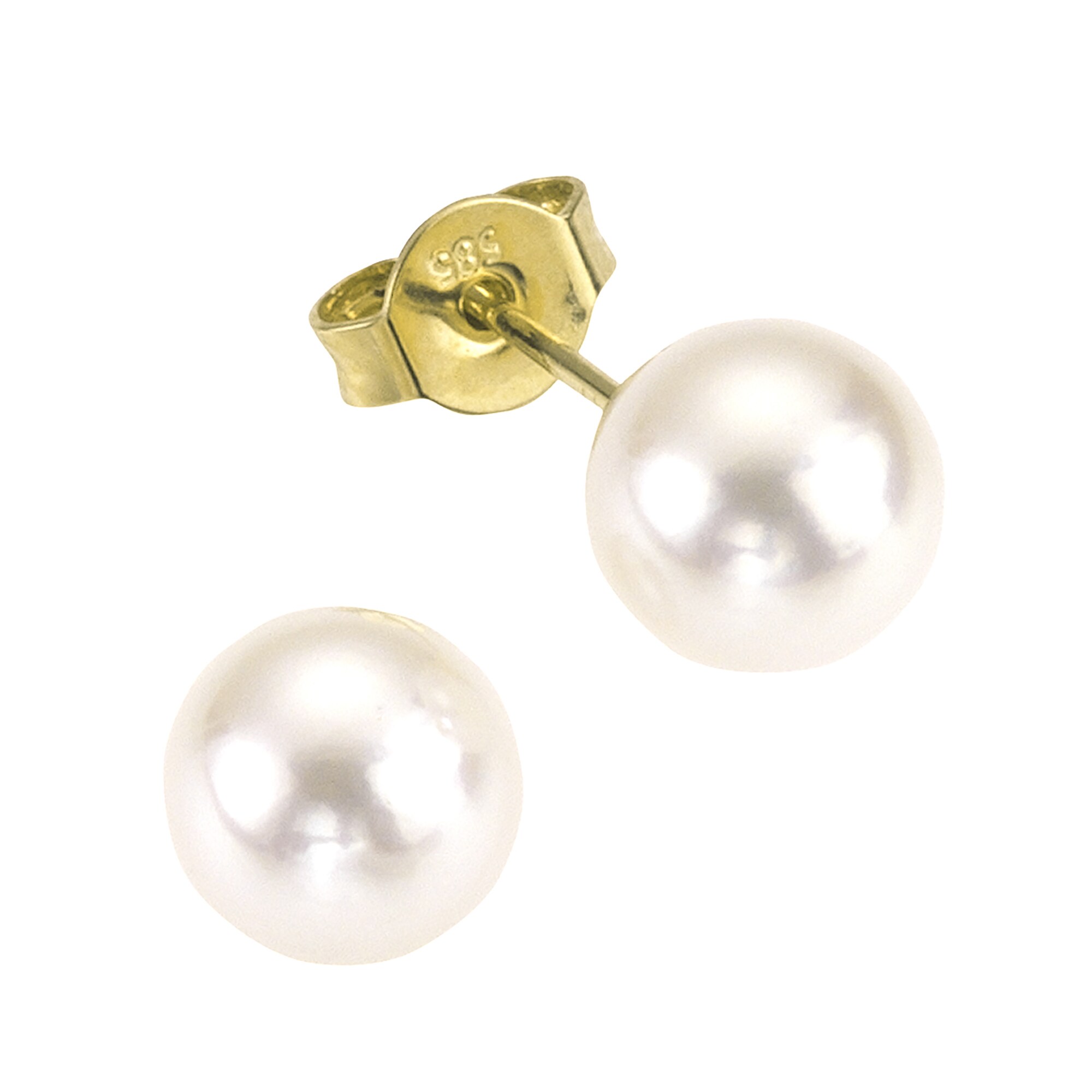 Fascination by Ellen K. Ohrringe Gold 585 Akoya-Perle 6,5-7mm - Bild 1