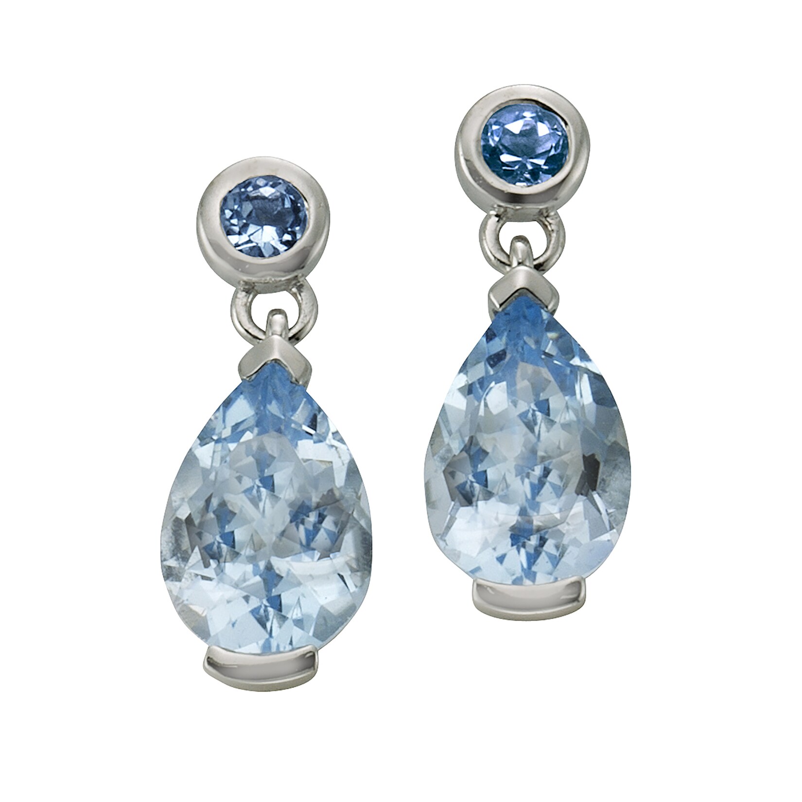 Fascination by Ellen K. Ohrringe 585 Gold mit Blautopas (beh.) | 04006046221948