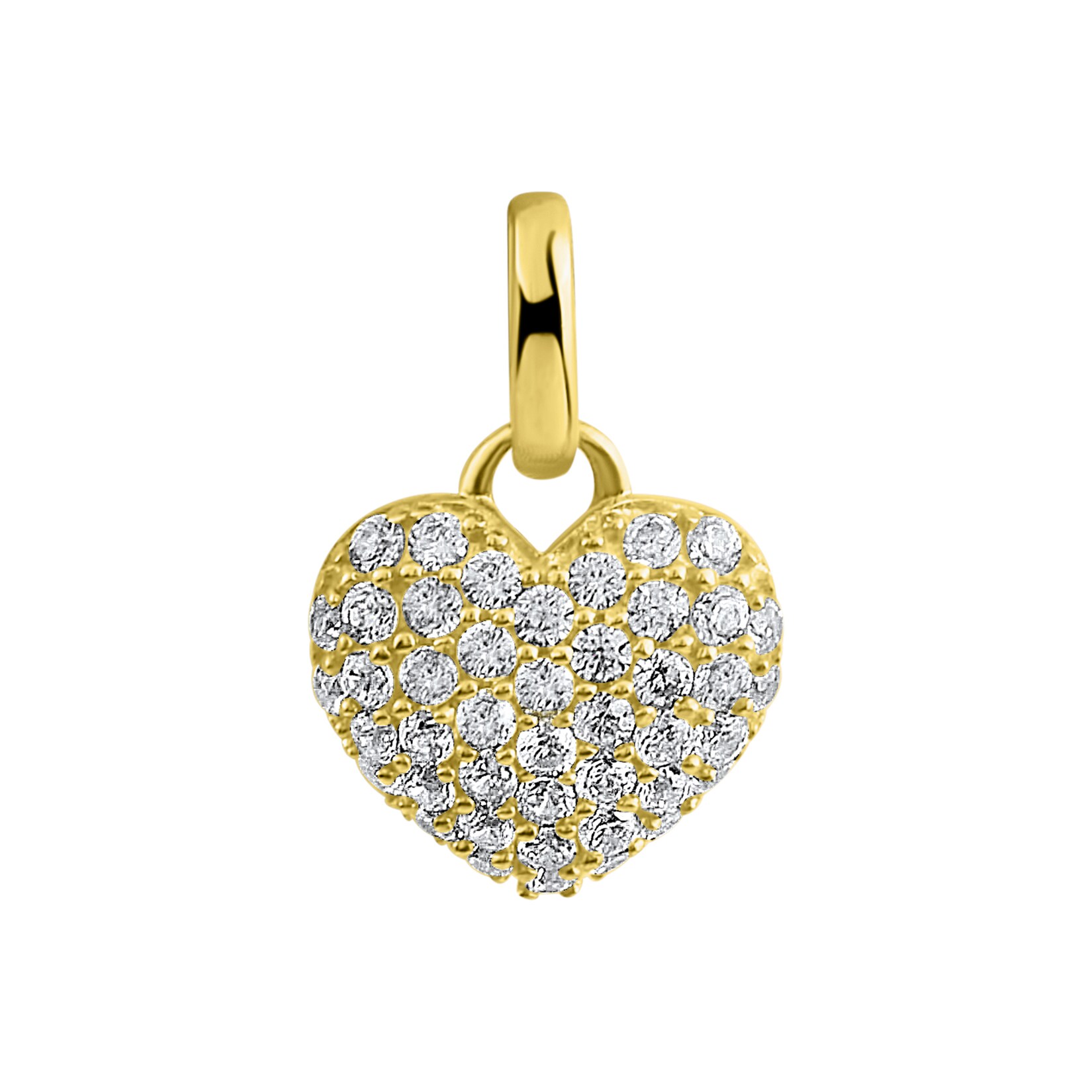 Fascination by Ellen K. Anhänger 375/- Gelbgold Herz Zirkonia | 04006046425414