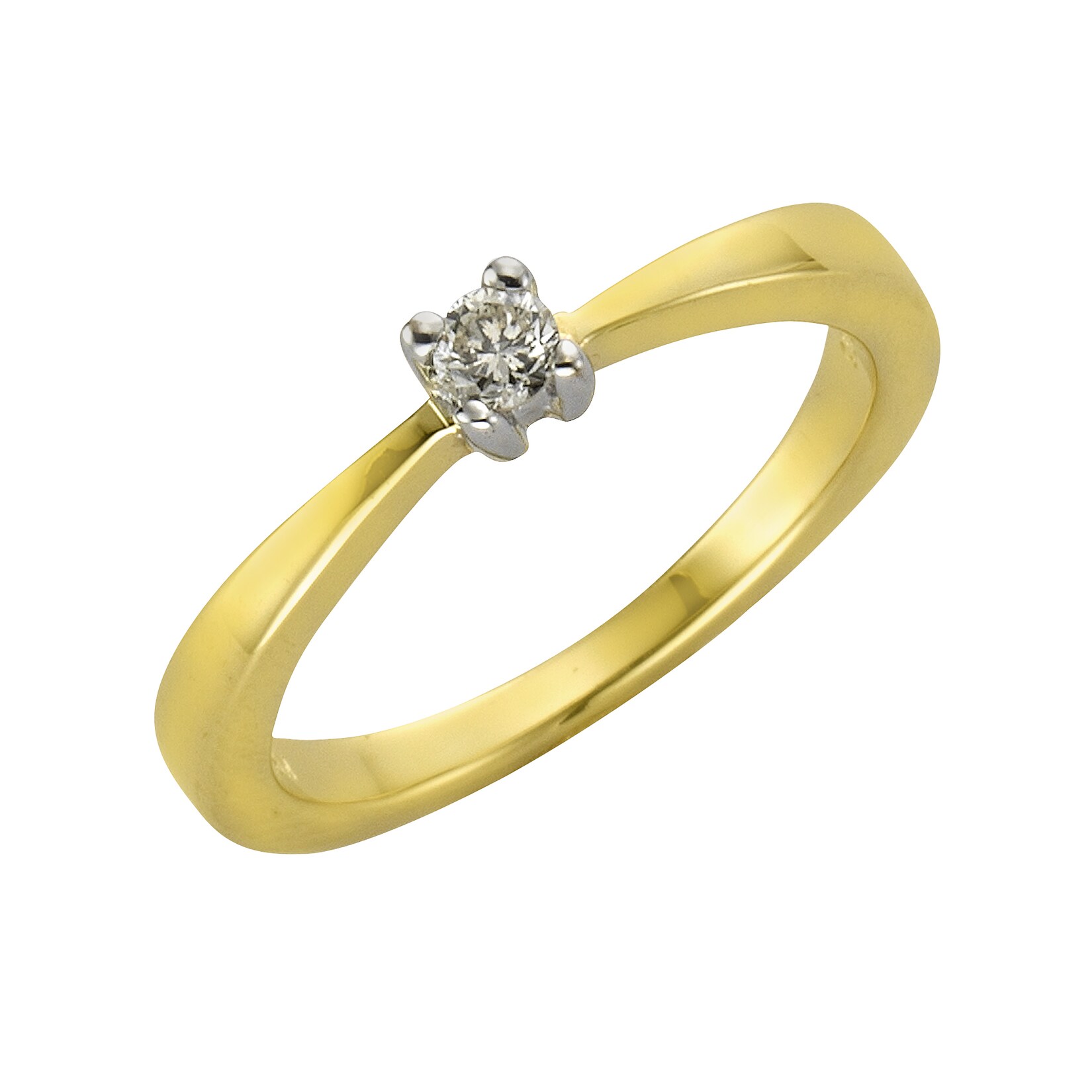 Diamonds by Ellen K. Ring 375/- Gold Brillant 0,10ct. | 04006046233750