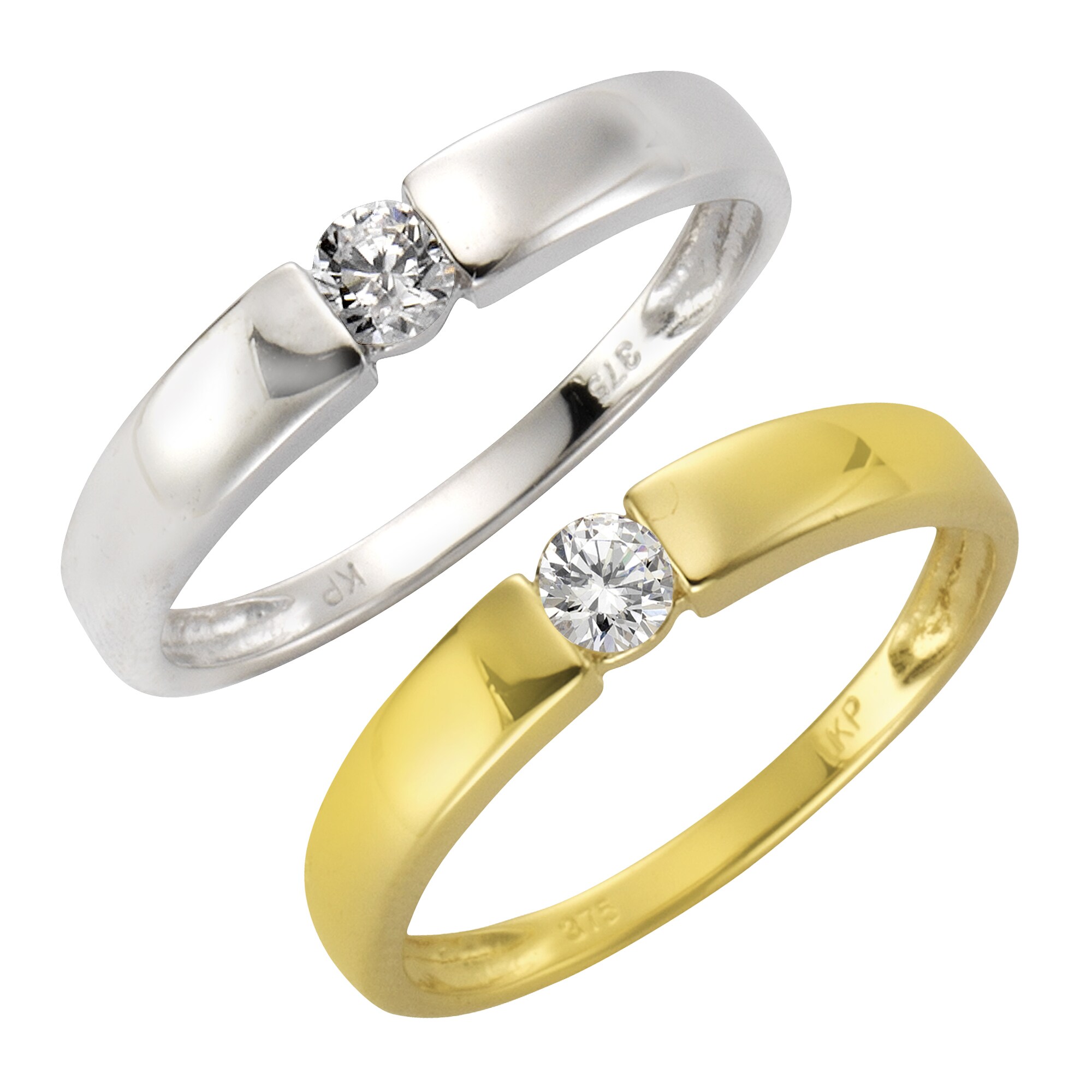 Fascination by Ellen K. Ring Gold 375 mit Zirkonia wei&szlig; - Bild 1