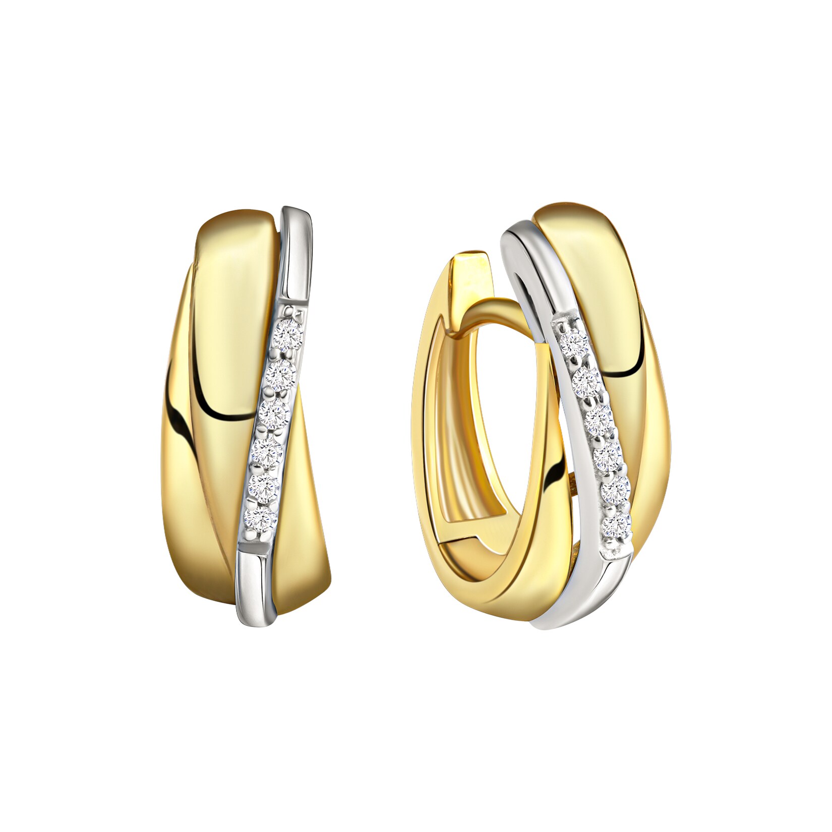Celesta Gold Ohrring 375/- Gelbgold Weißgold | 04006046344388