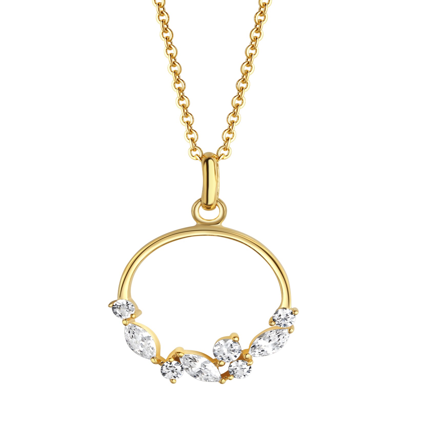 Celesta Gold Halskette 375 Gelbgold mit Zirkonia | 04006046393560