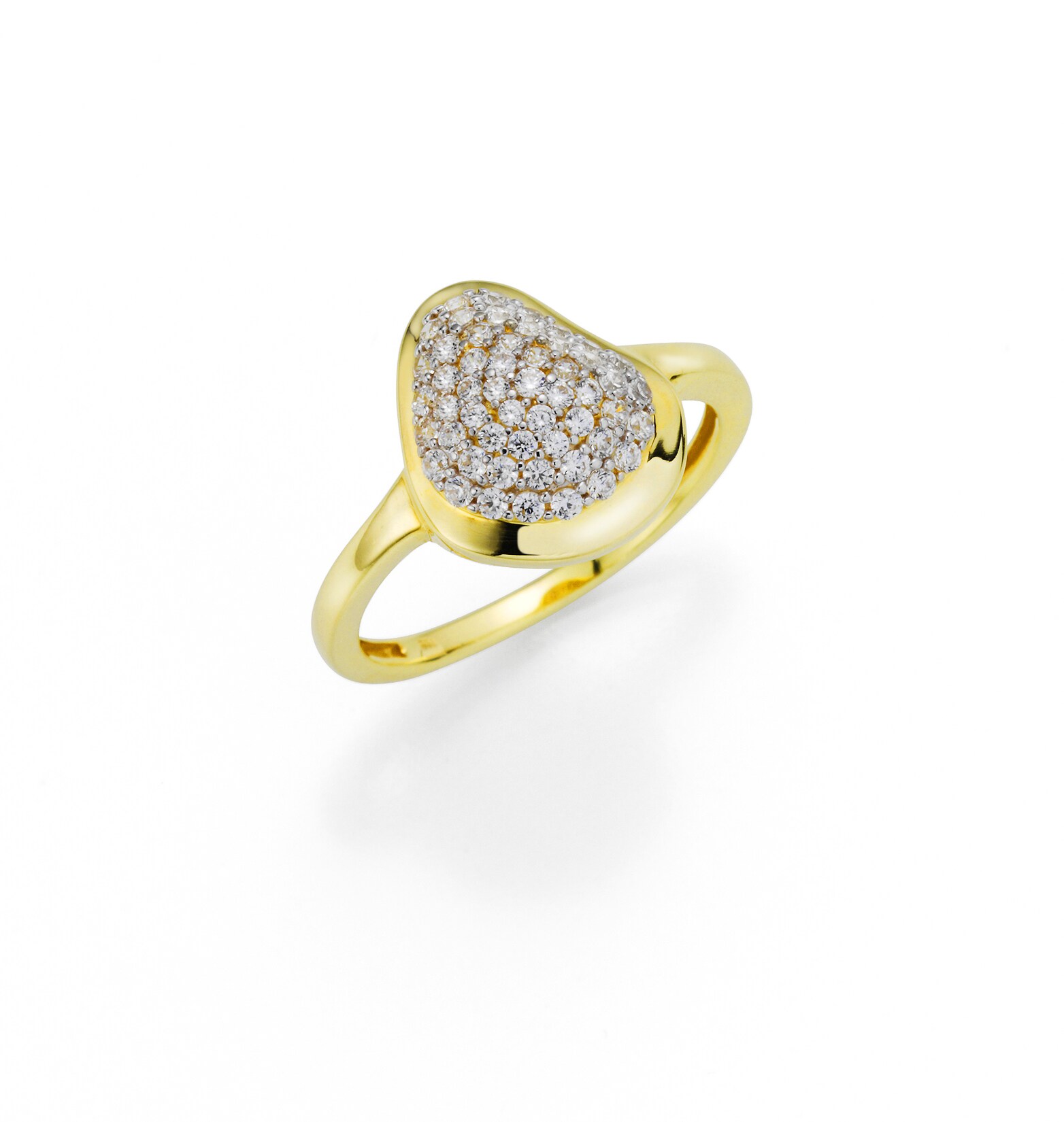 Fascination by Ellen K. Ring Gold 333 zweifarbig mit 53x Zirkonia-Steinen weiß