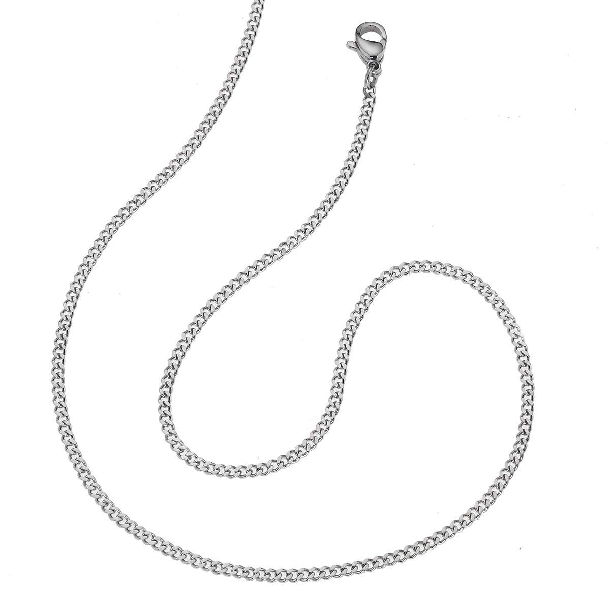 Zeeme Stainless Steel Halskette Edelstahl Panzerkette 2mm breit | 04006046133166