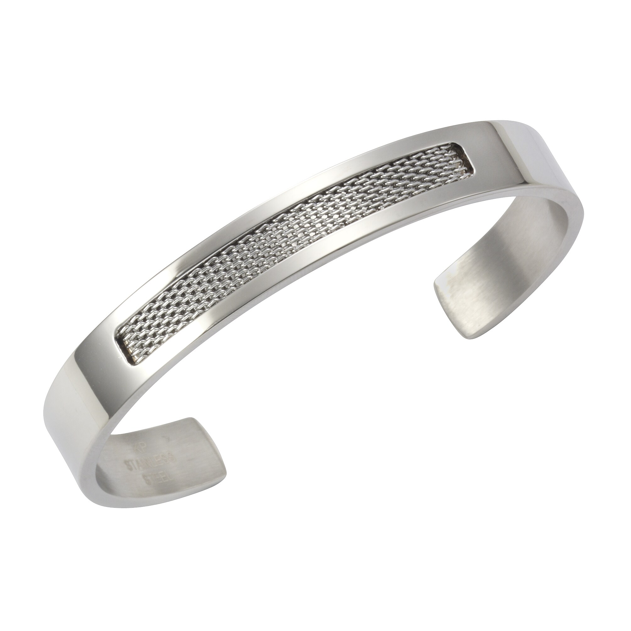 Zeeme Stainless Steel Armreif Edelstahl 10mm breit - Bild 1