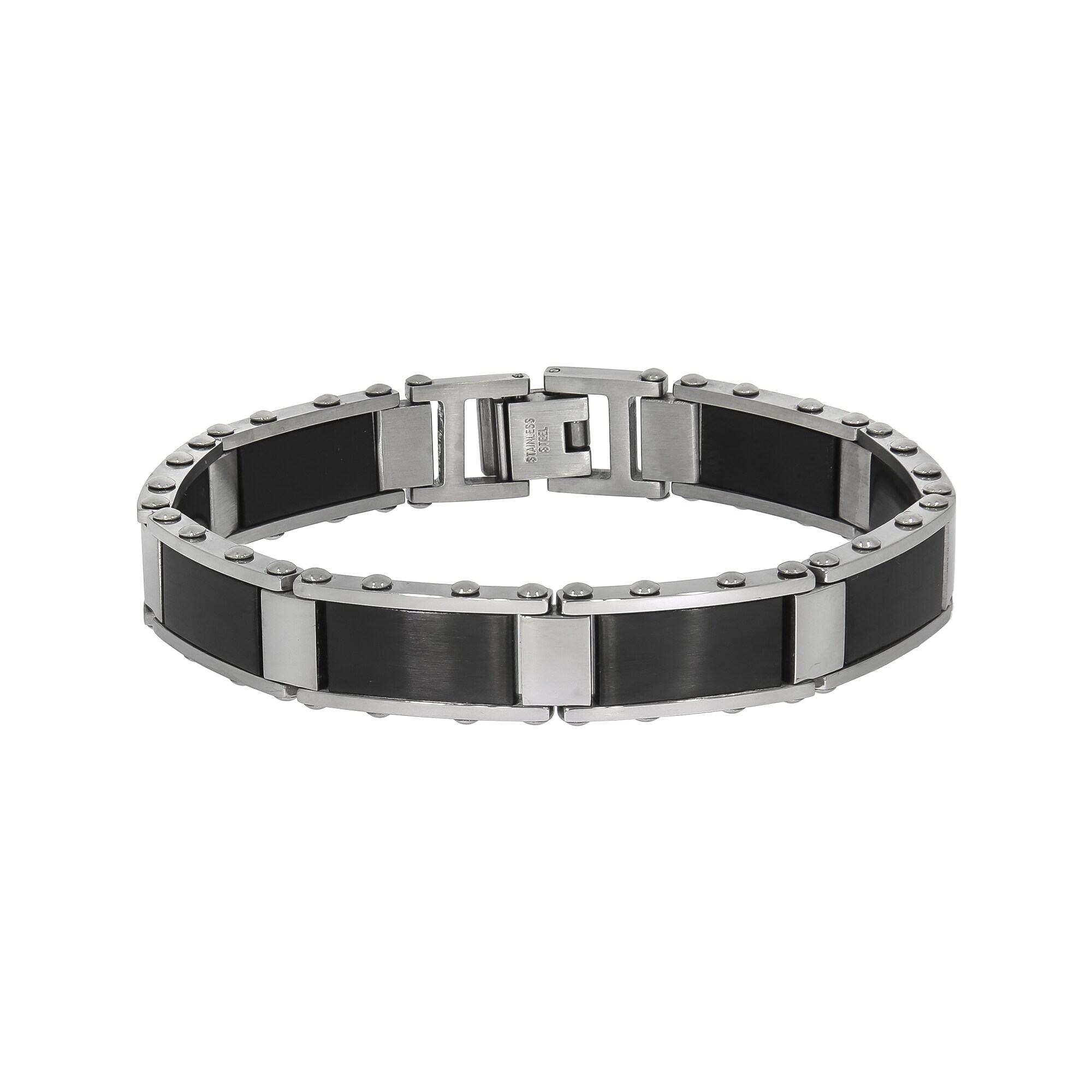 Zeeme Stainless Steel Armband Edelstahl poliert matt zweifarbig - Bild 1