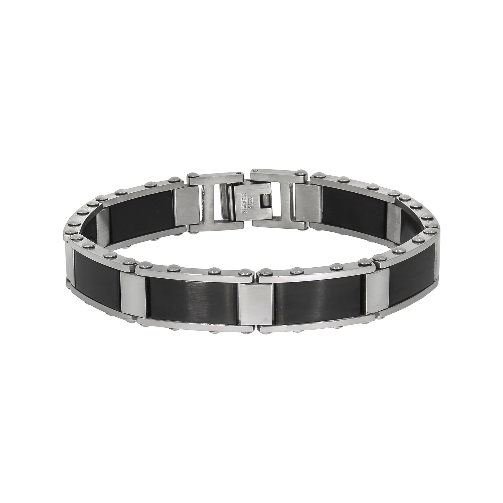 Zeeme Stainless Steel Armband Edelstahl poliert matt zweifarbig | 04006046344593