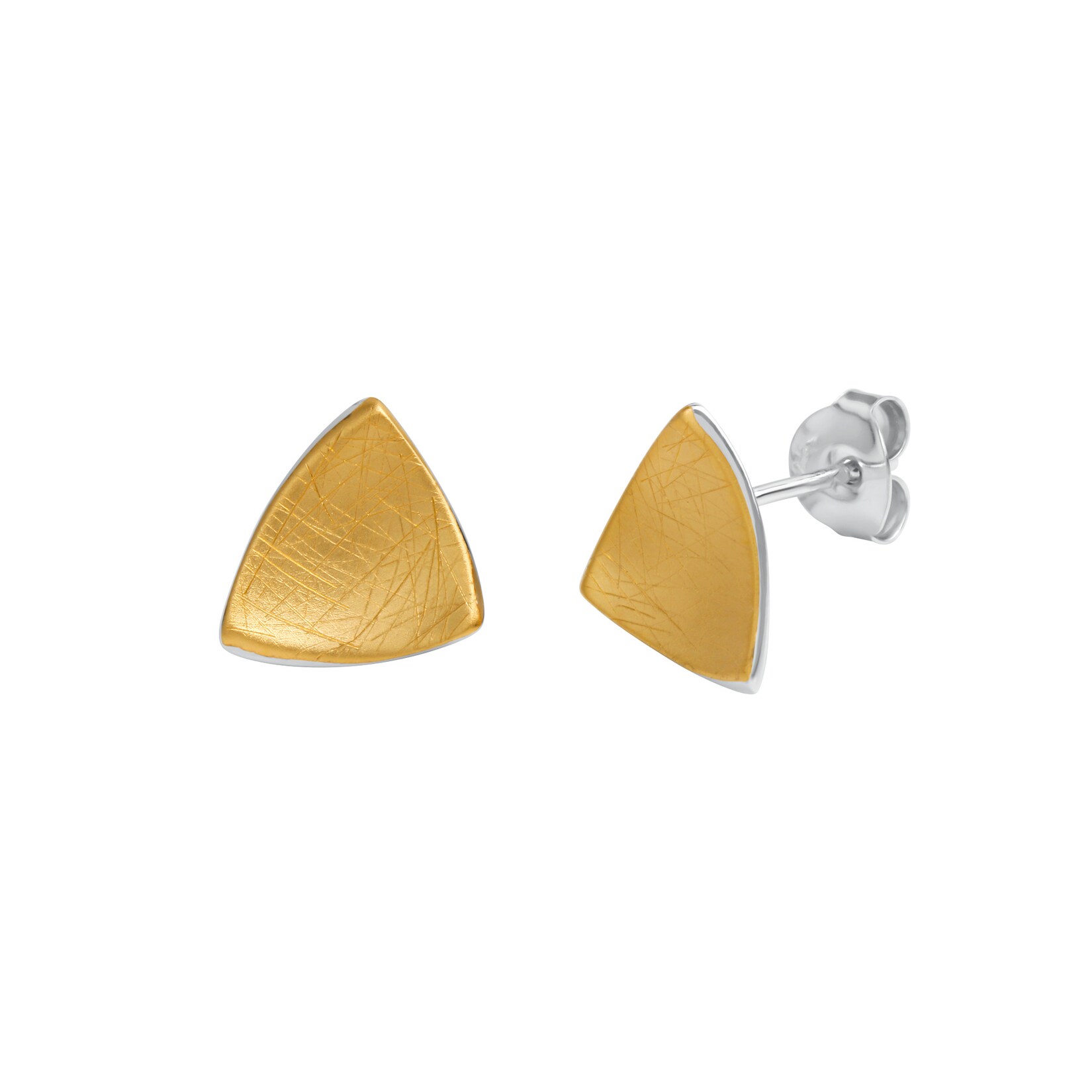 Celesta Silber Ohrringe Silber 925 zweifarbig 11,5mm lang eismatt | 04006046339711