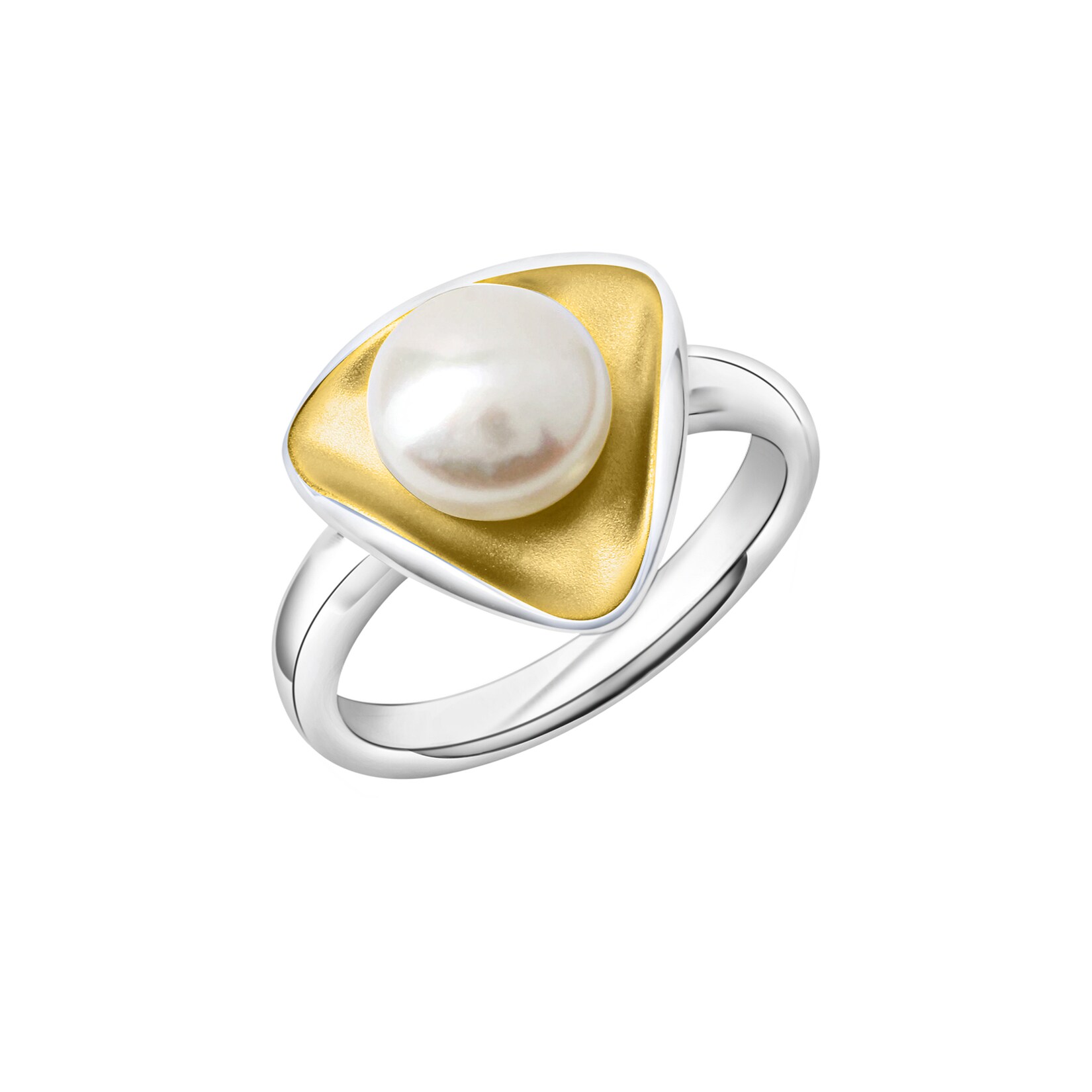 Celesta Silber Ring 925 Silber Süßwasserzuchtperle