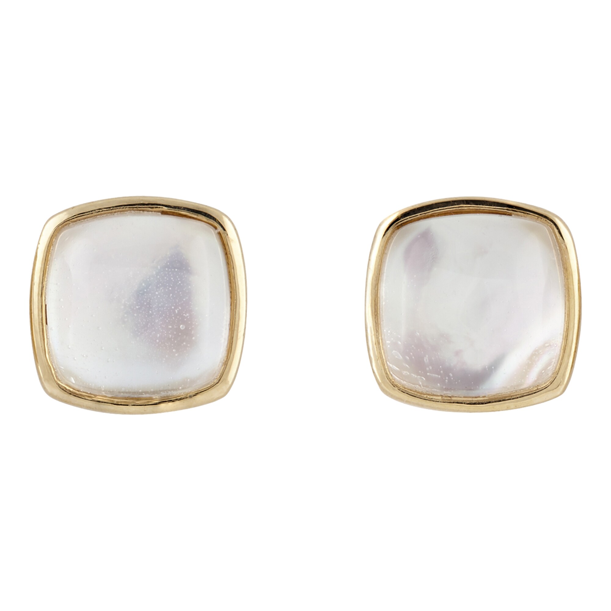 Buckley London Ohrstecker Messing vergoldet mit Perlmutt - Bild 1