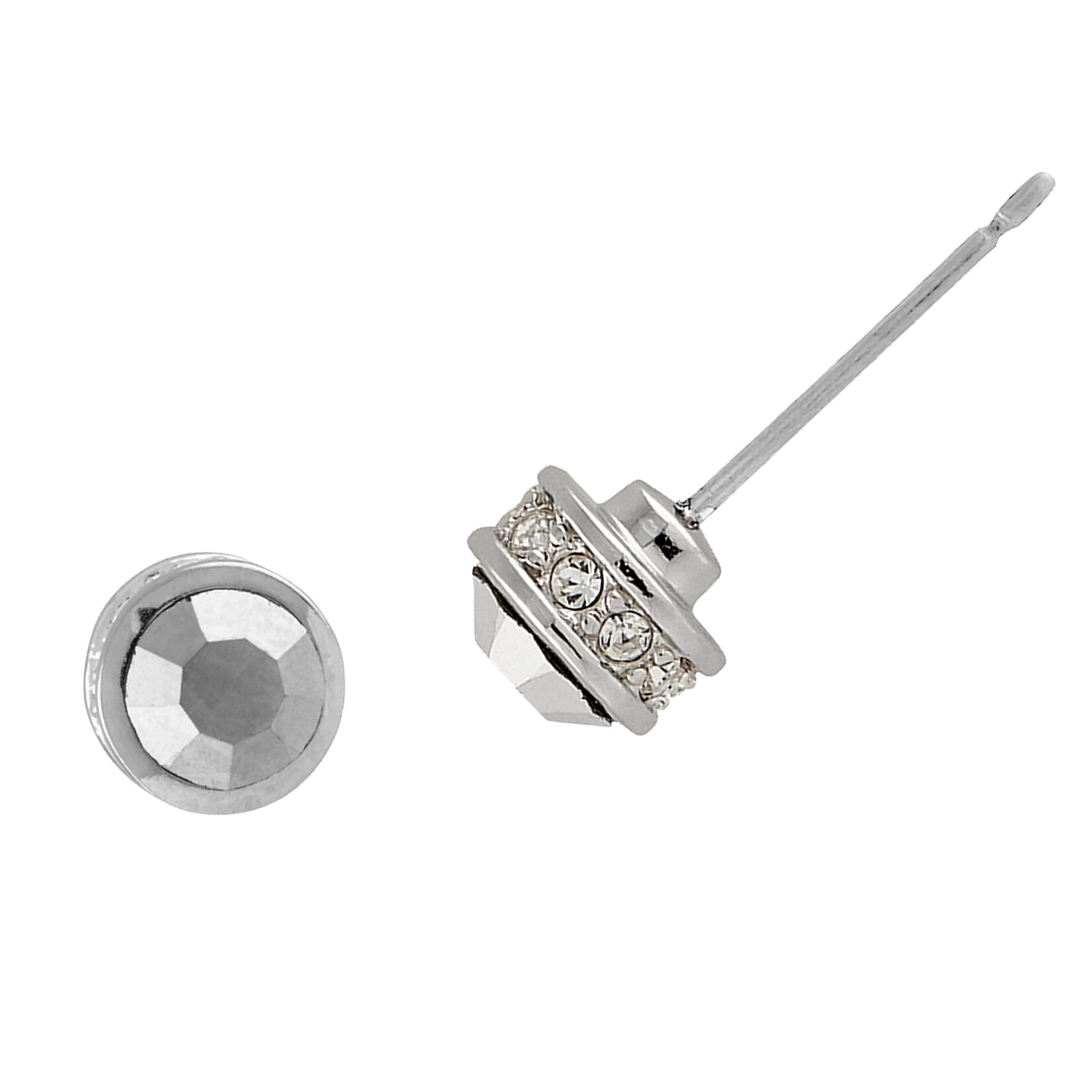 Buckley London Ohrstecker Messing rhodiniert mit Kristallen | 04006046260763