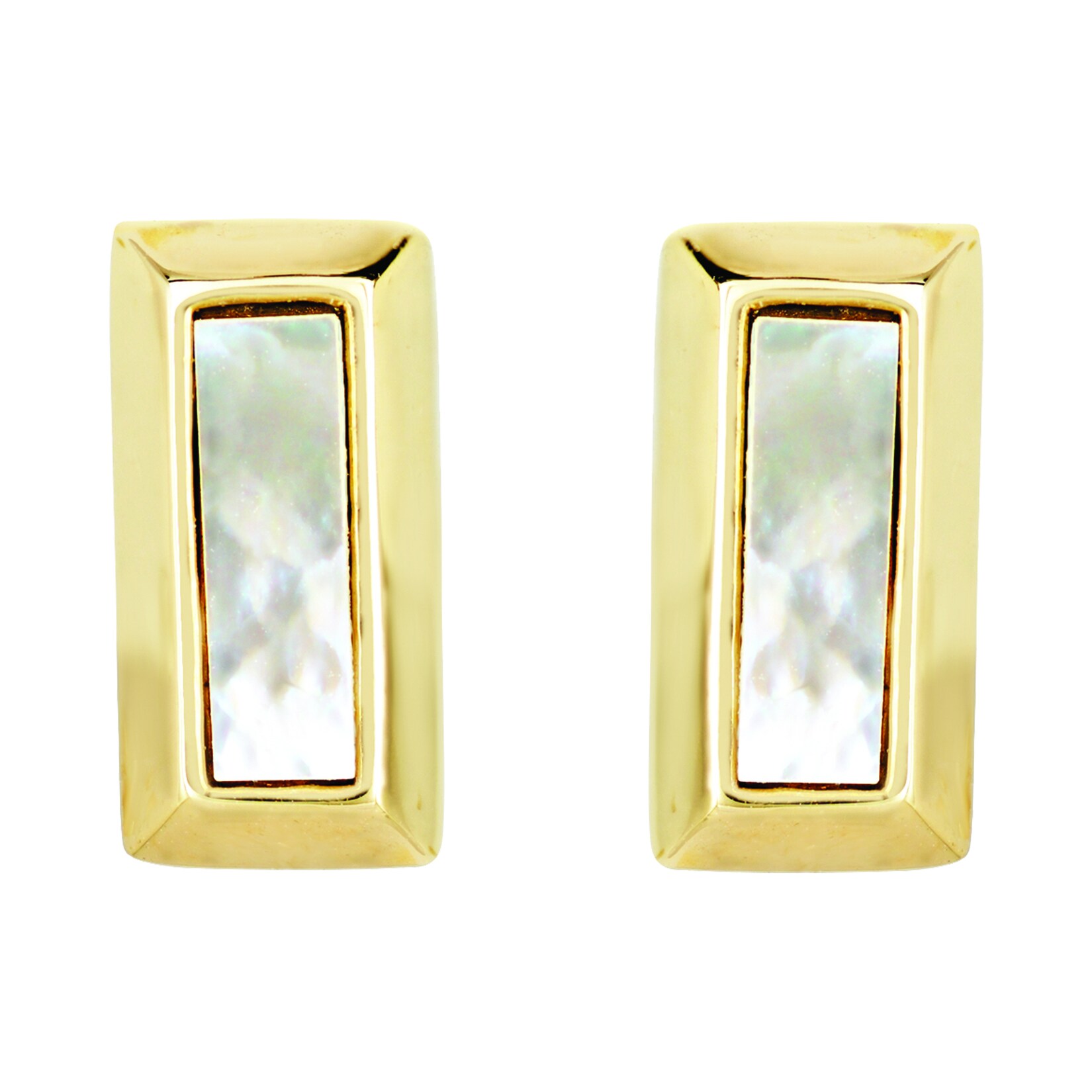 Buckley London Ohrstecker Messing vergoldet Perlmutt | 04006046277808