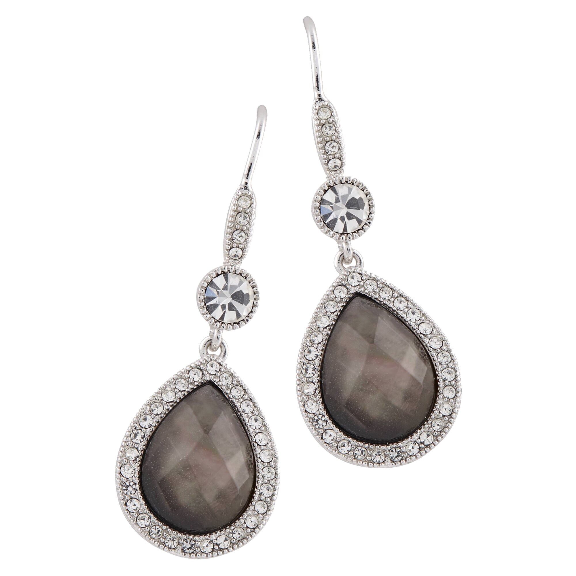 Buckley London Ohrh&auml;nger Messing rhodiniert Swarovski - Bild 1