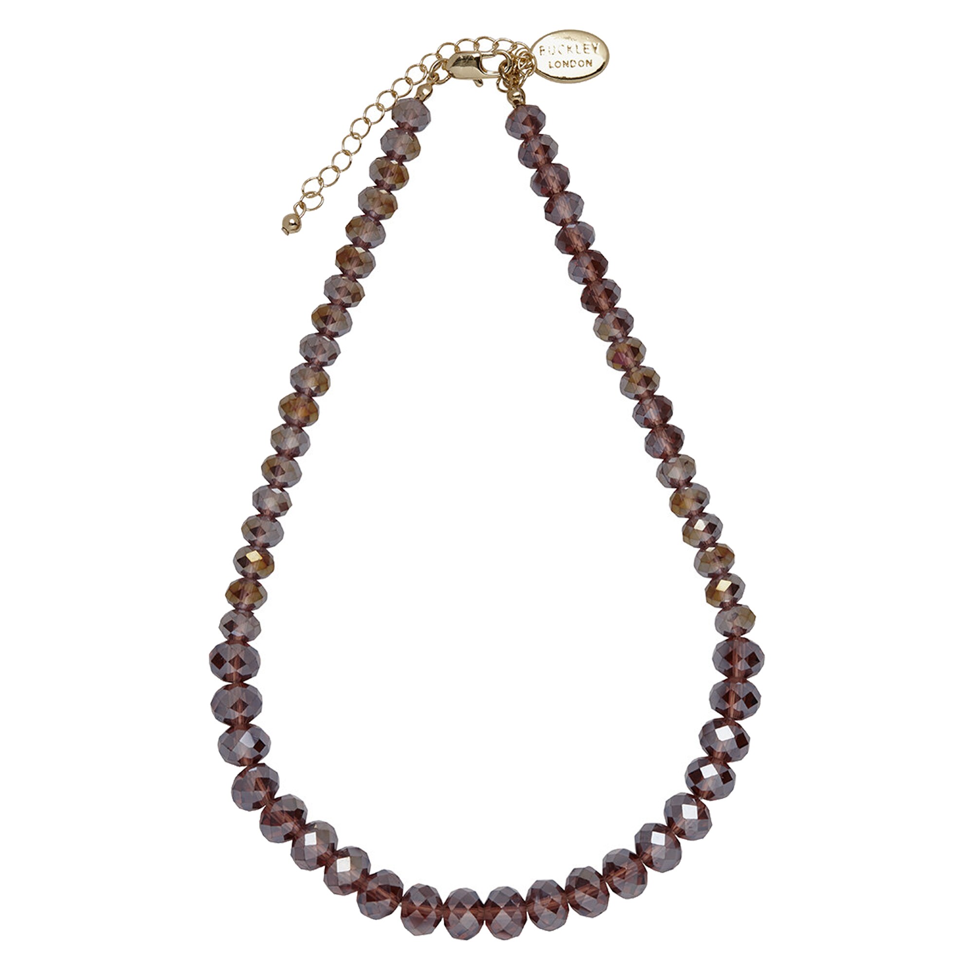 Buckley London Collier vergoldet mit irisierendem Amethyst - Bild 1