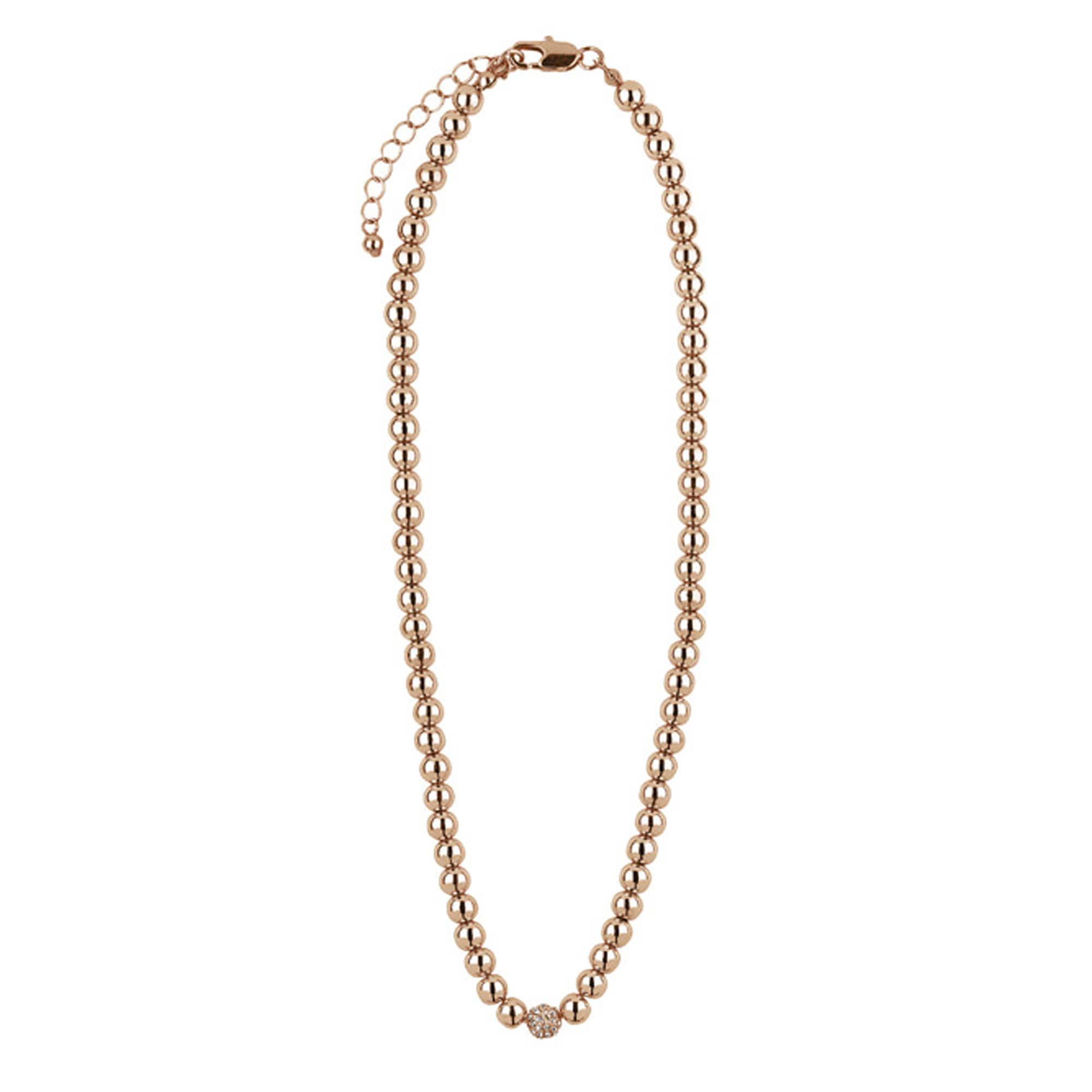 Buckley London Collier ros&eacute;farben mit Kristallen - Bild 1