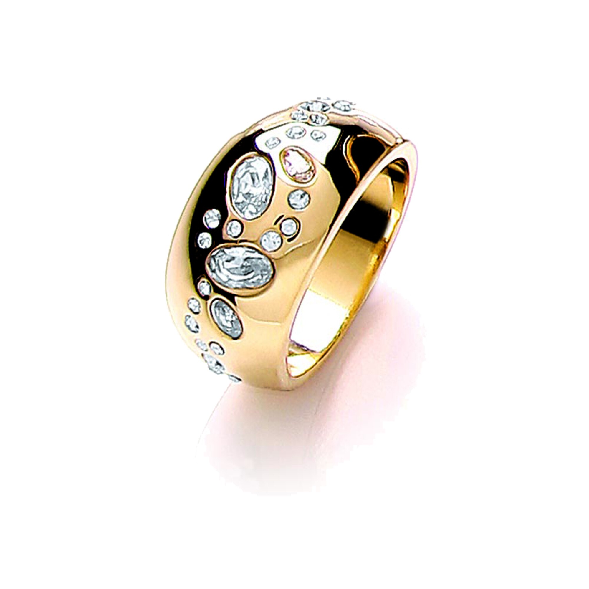 Buckley London Ring vergoldet mit Kristallen - Bild 1