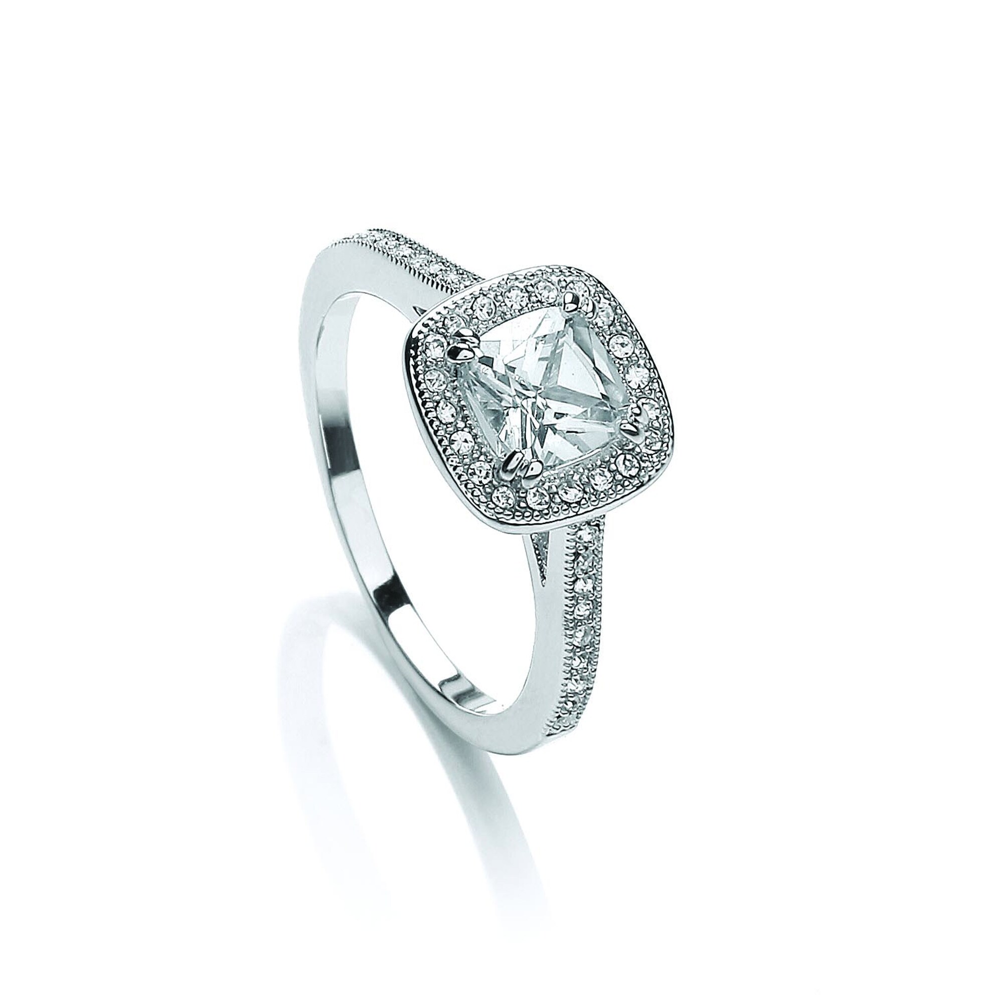 Buckley London Ring rhodiniert mit Zirkonia - Bild 1