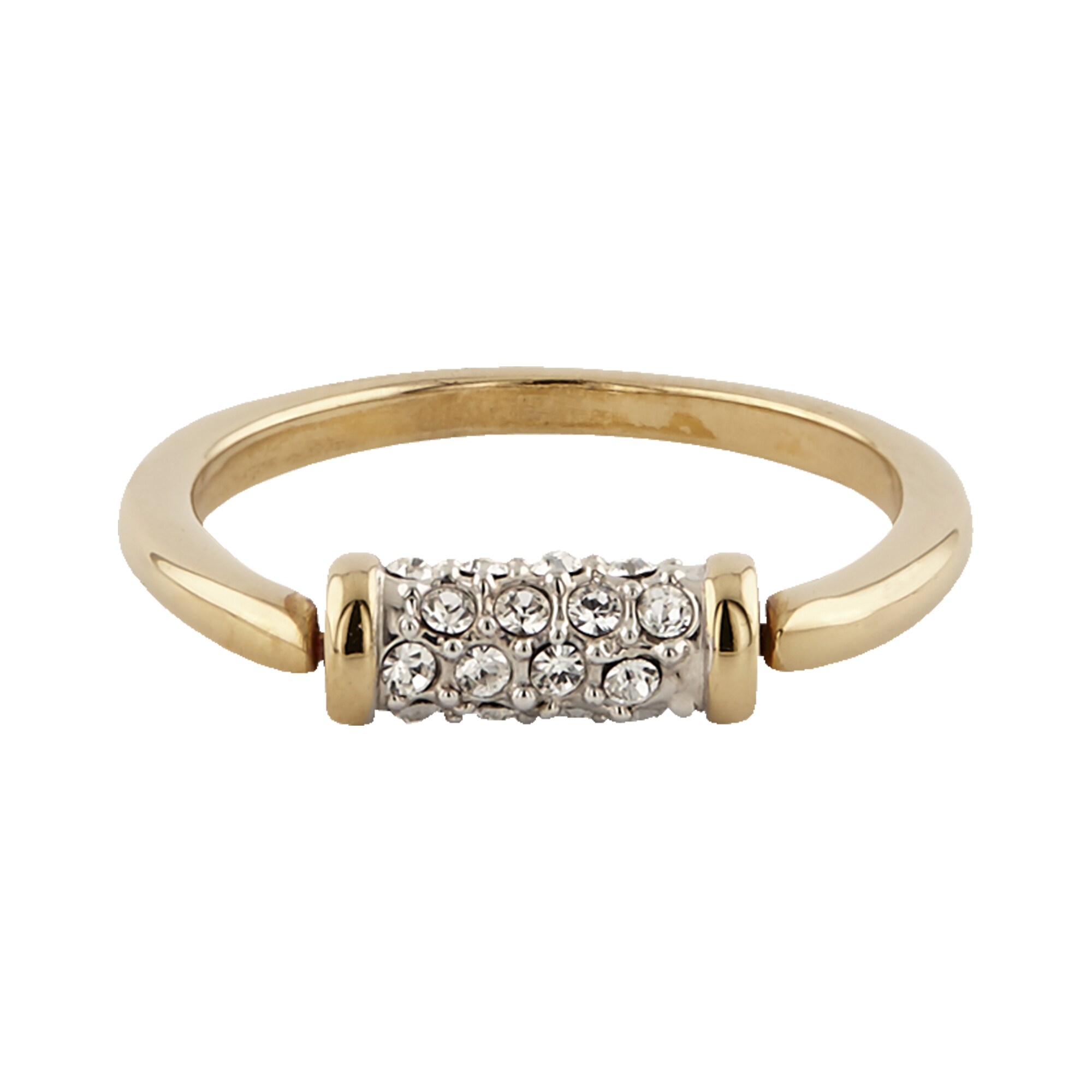 Buckley London Ring vergoldet mit Kristallen - Bild 1