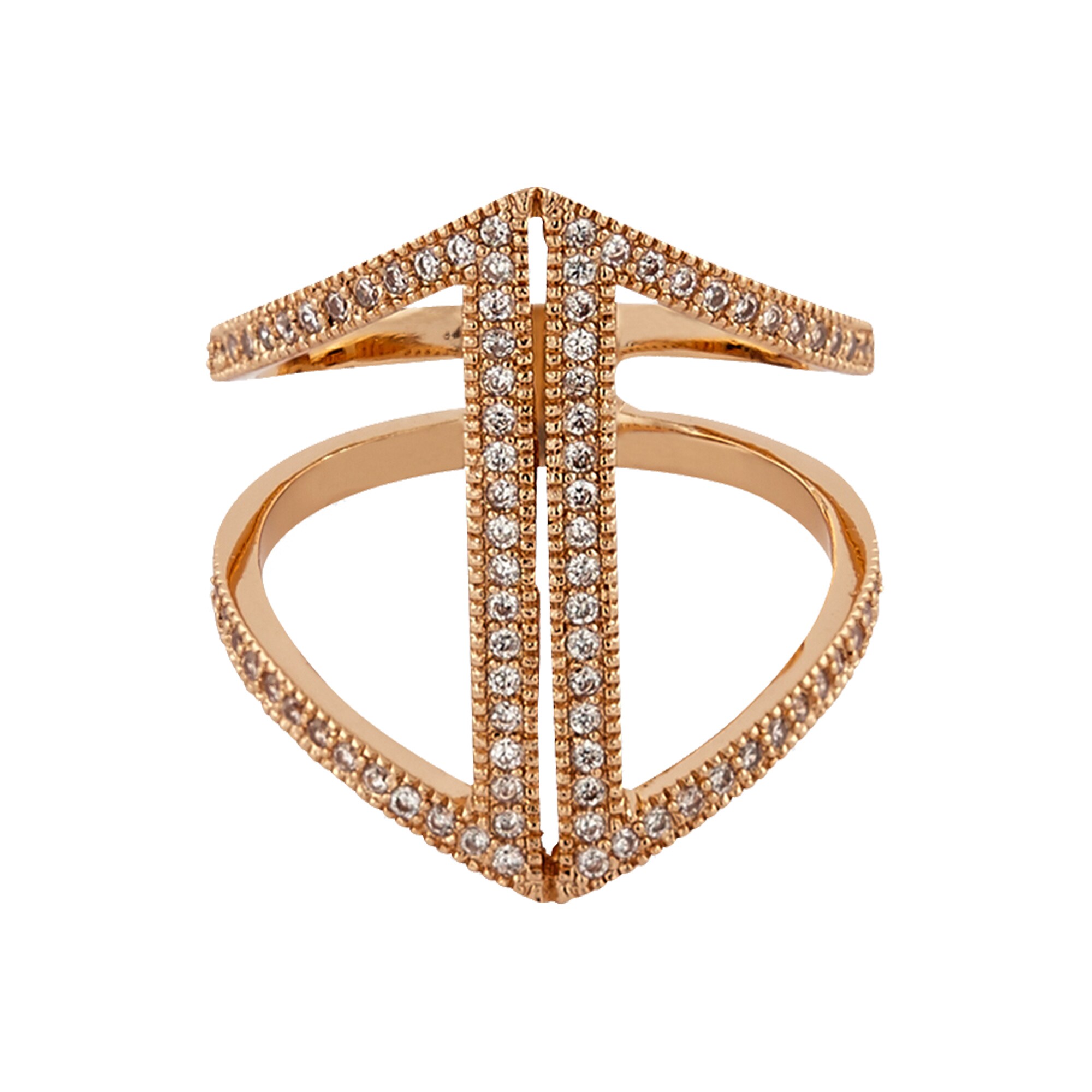 Buckley London Ring ros&eacute;vergoldet mit Zirkonia - Bild 1