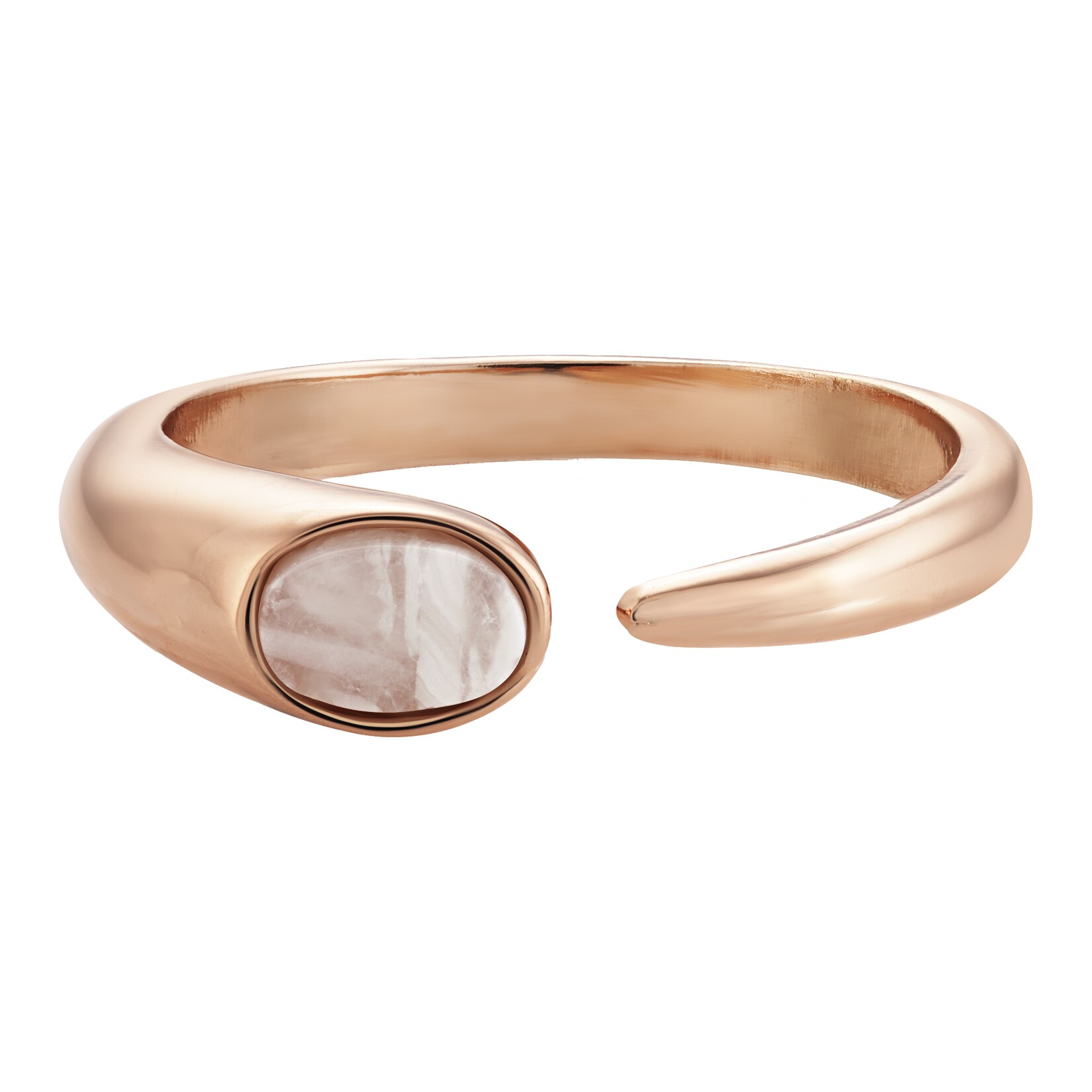 Buckley London Ring Messing rosévergoldet mit Perlmutt | 04006046265058