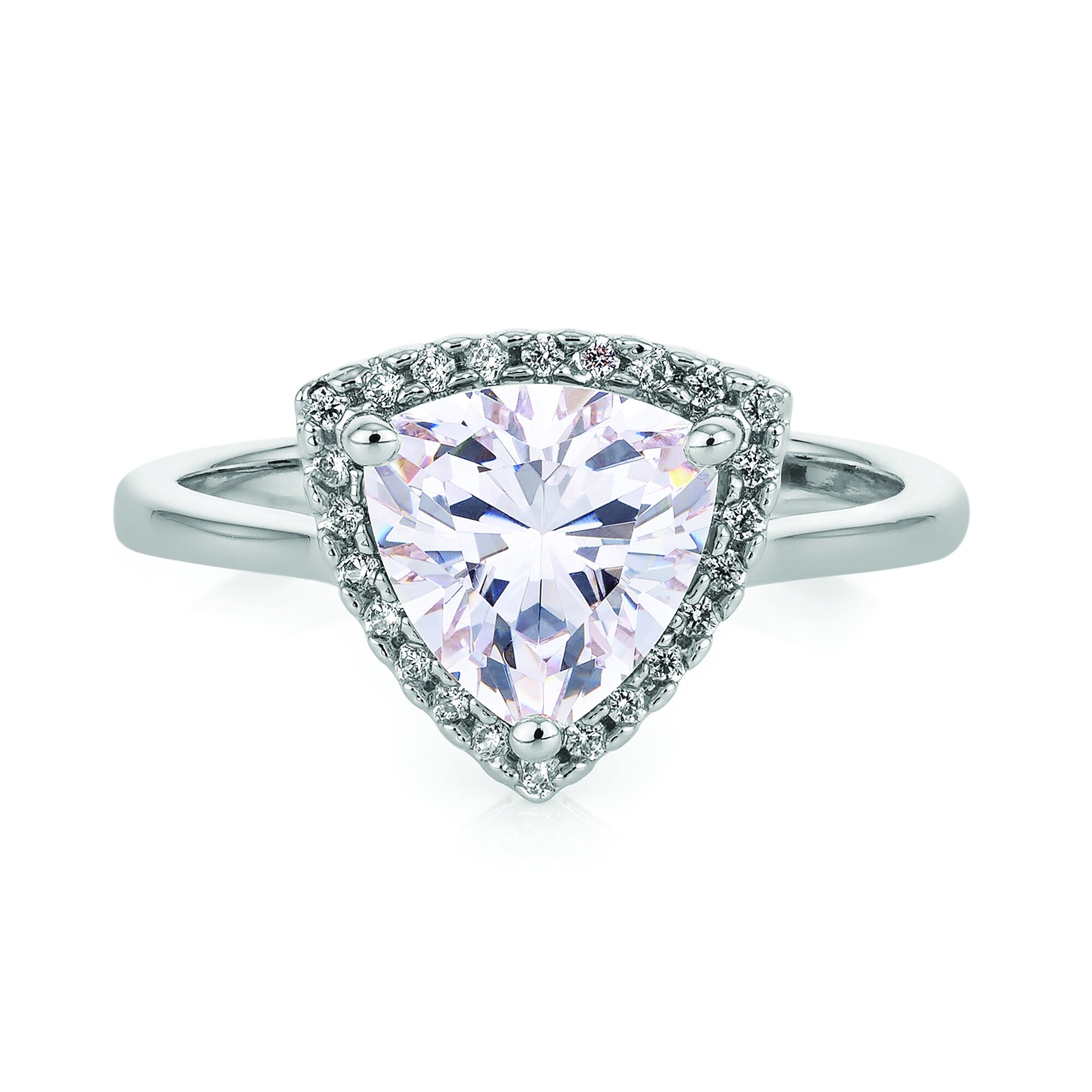 Buckley London Ring Messing rhodiniert Kristalle - Bild 1