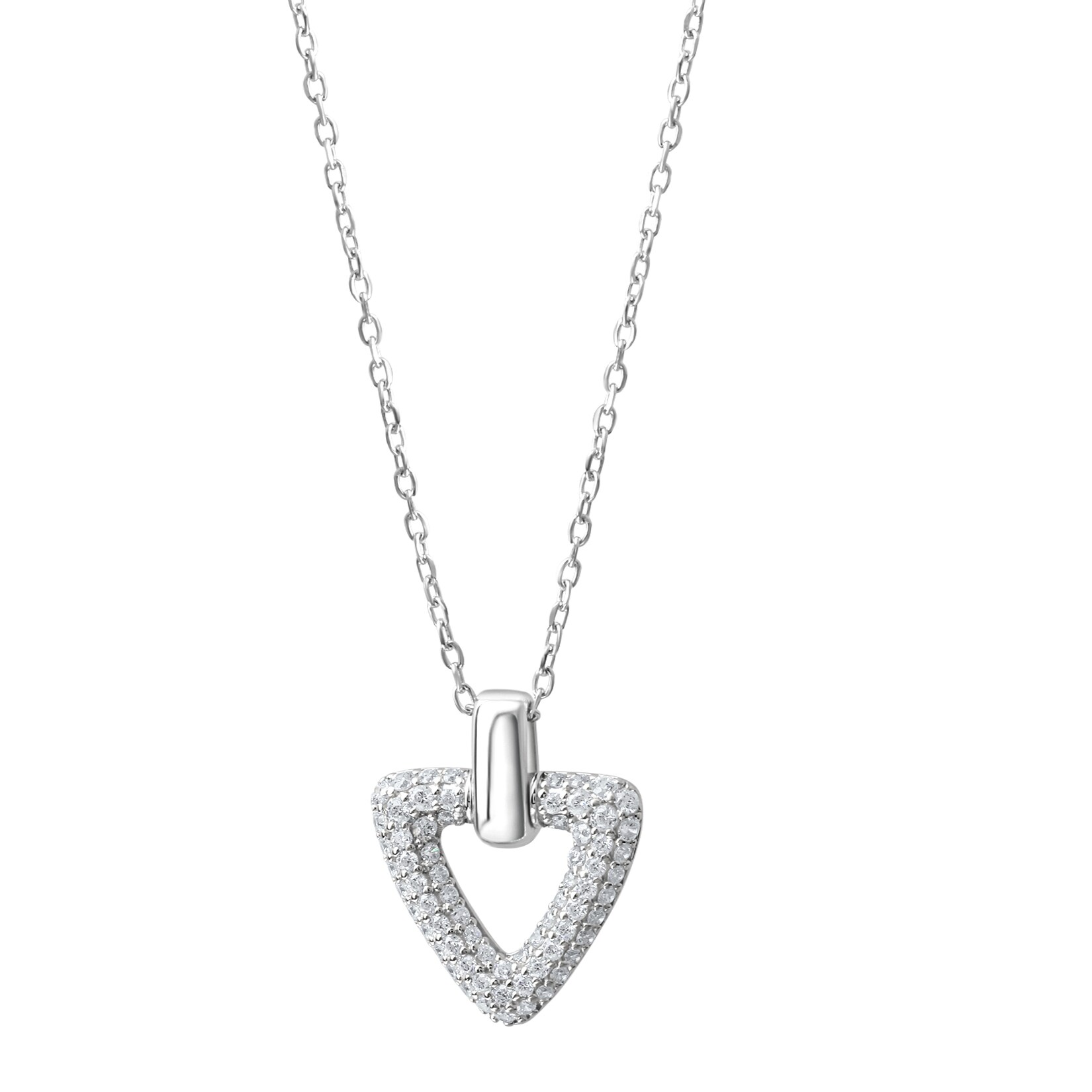 Celesta Silber Anhänger mit Kette 925 Silber weiße Zirkonia | 04006046415637