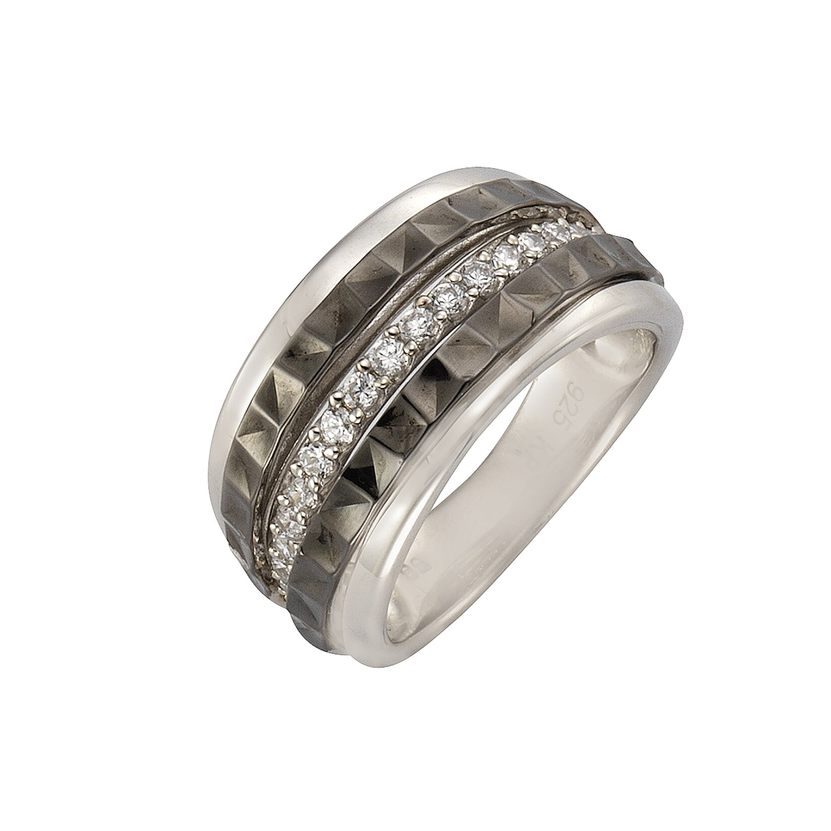 Celesta Silber Ring Silber 925 rhodiniert mit Zirkonia-Steinen