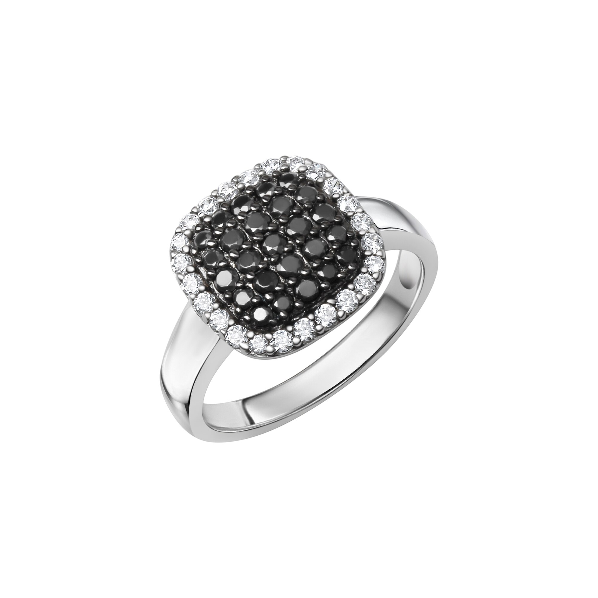 Zeeme Silber Ring 925/- Sterling Silber rhodiniert Zirkonia - Bild 1