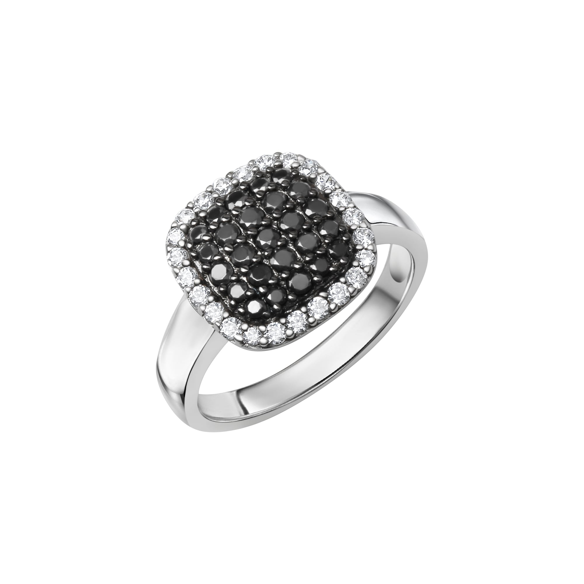 Zeeme Silber Ring 925/- Sterling Silber rhodiniert Zirkonia - Bild 1