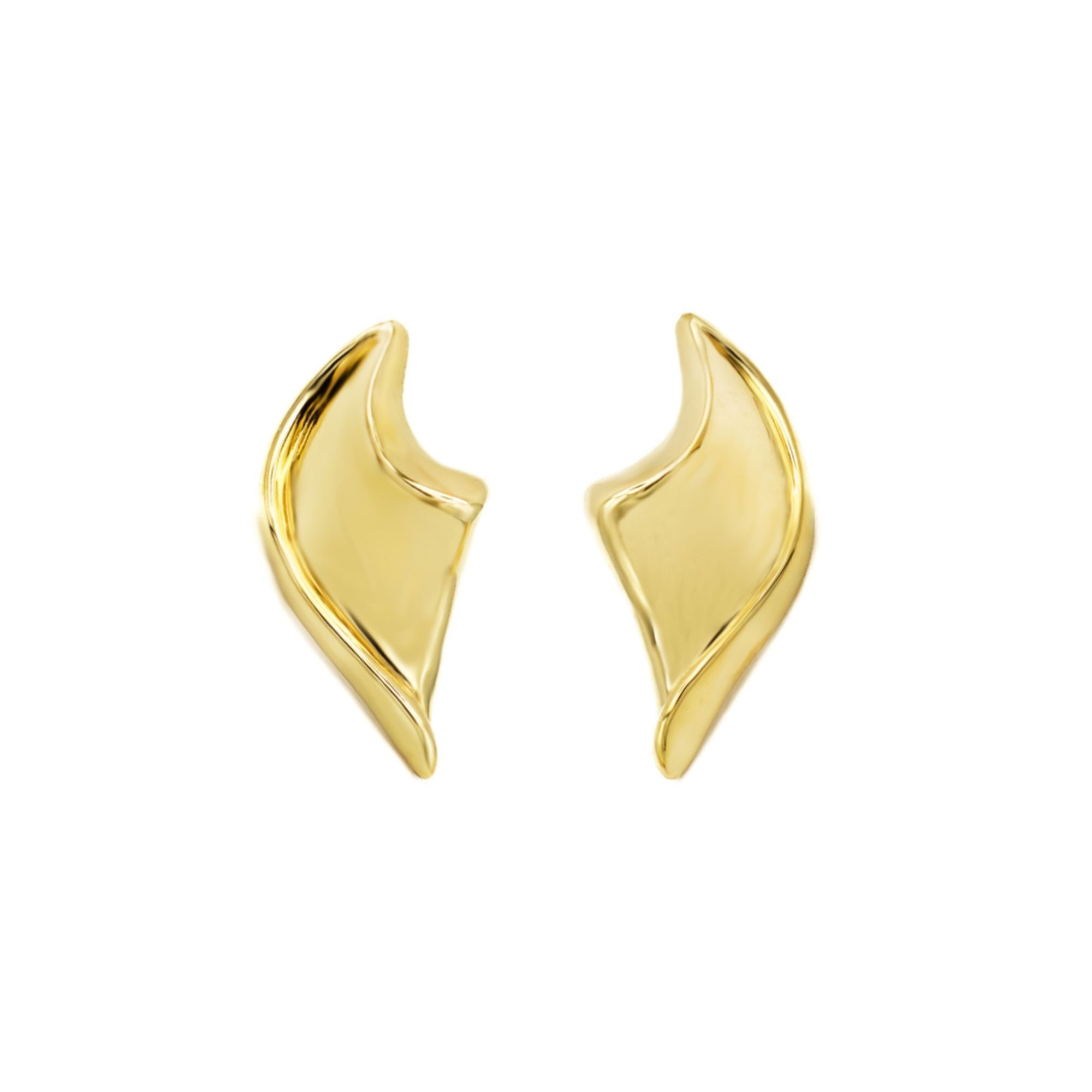 LEIS Ohrstecker 925 Sterling Silber vergoldet Gl&auml;nzend - Bild 1