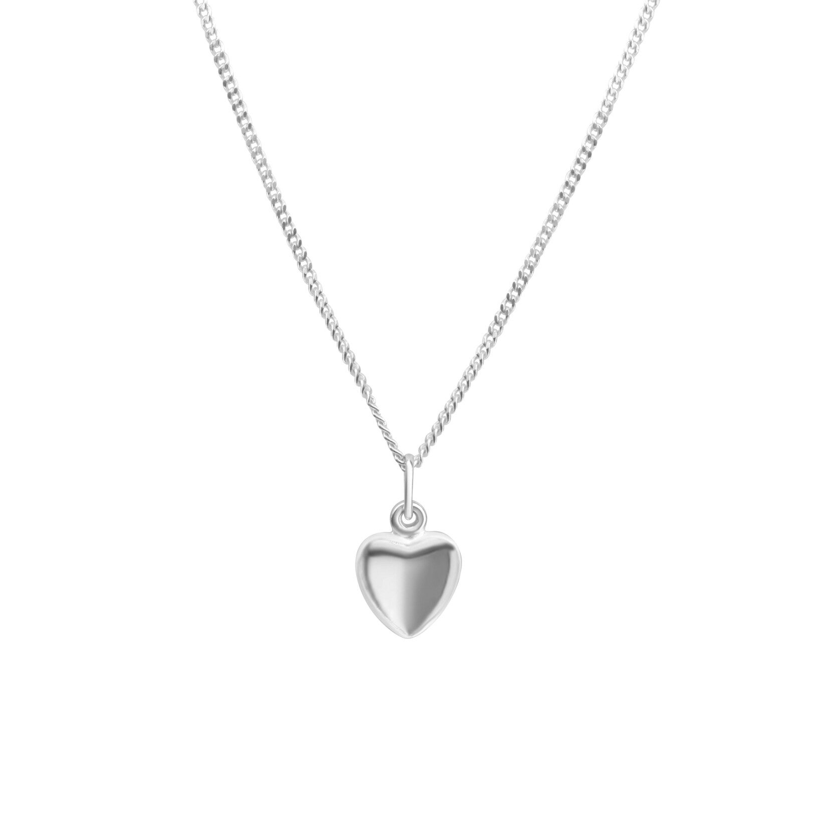Zeeme for Kids Halskette Silber 925 mit Herz-Anhänger 36/38cm lang