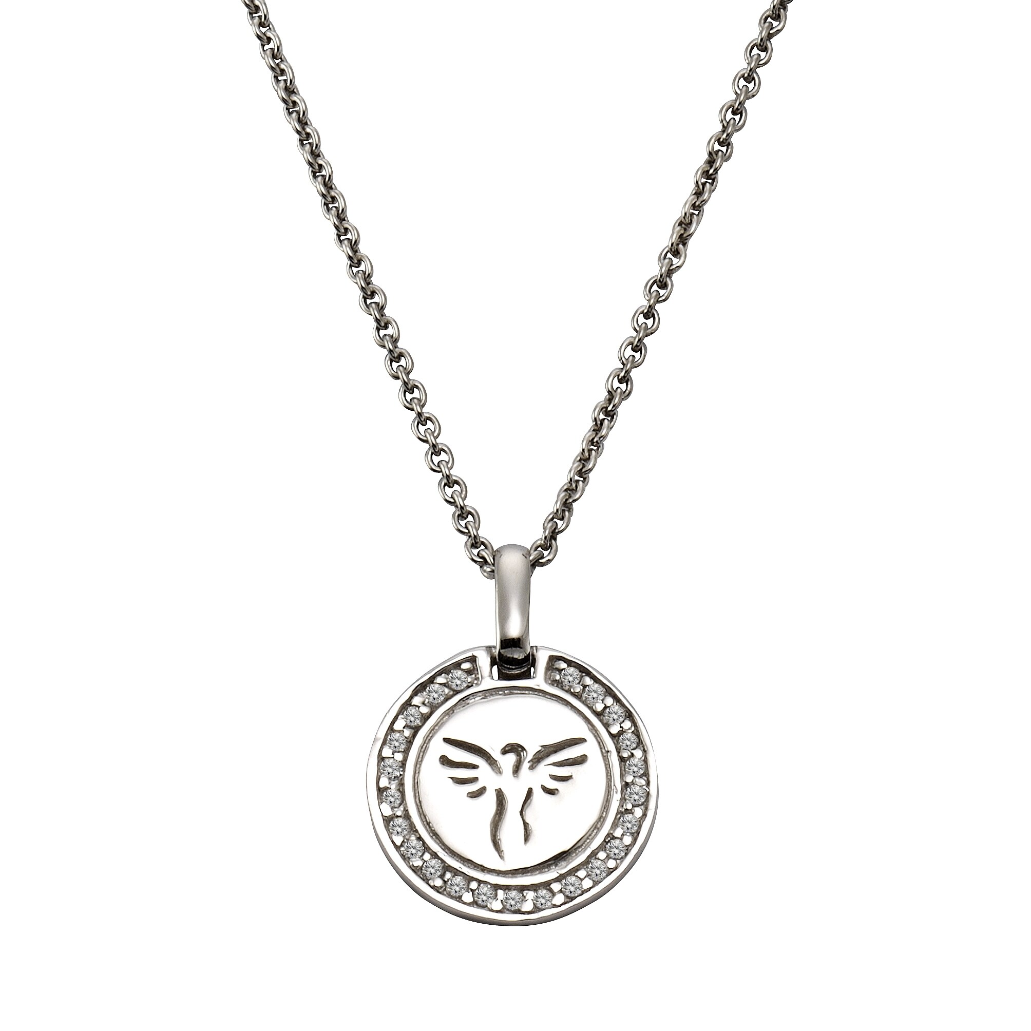 Celesta Silber Halskette Silber 925 rhodiniert 36/40cm lang mit Engel-Motiv - Bild 1